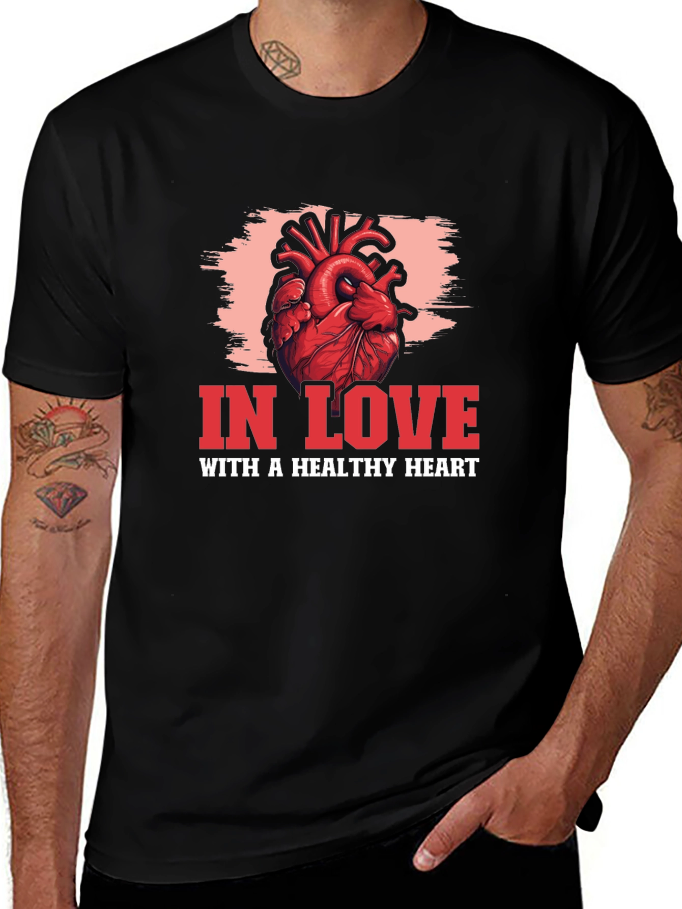 In Love With A Healthy Heart Graphic T-Shirt
