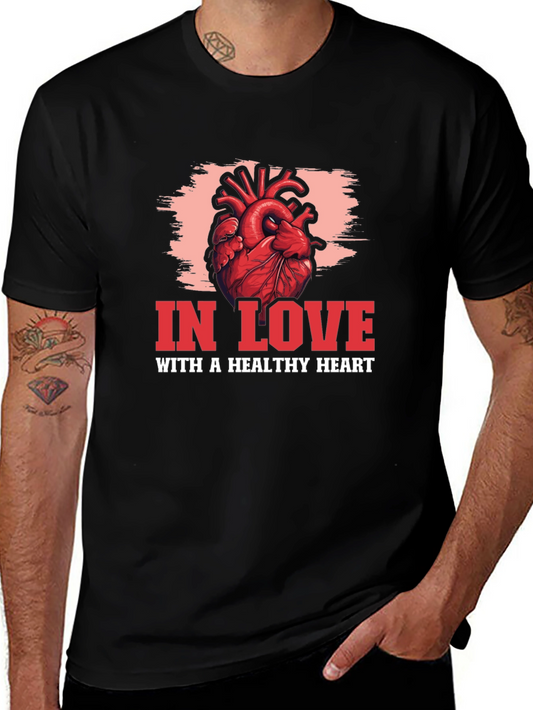 In Love With A Healthy Heart Graphic T-Shirt