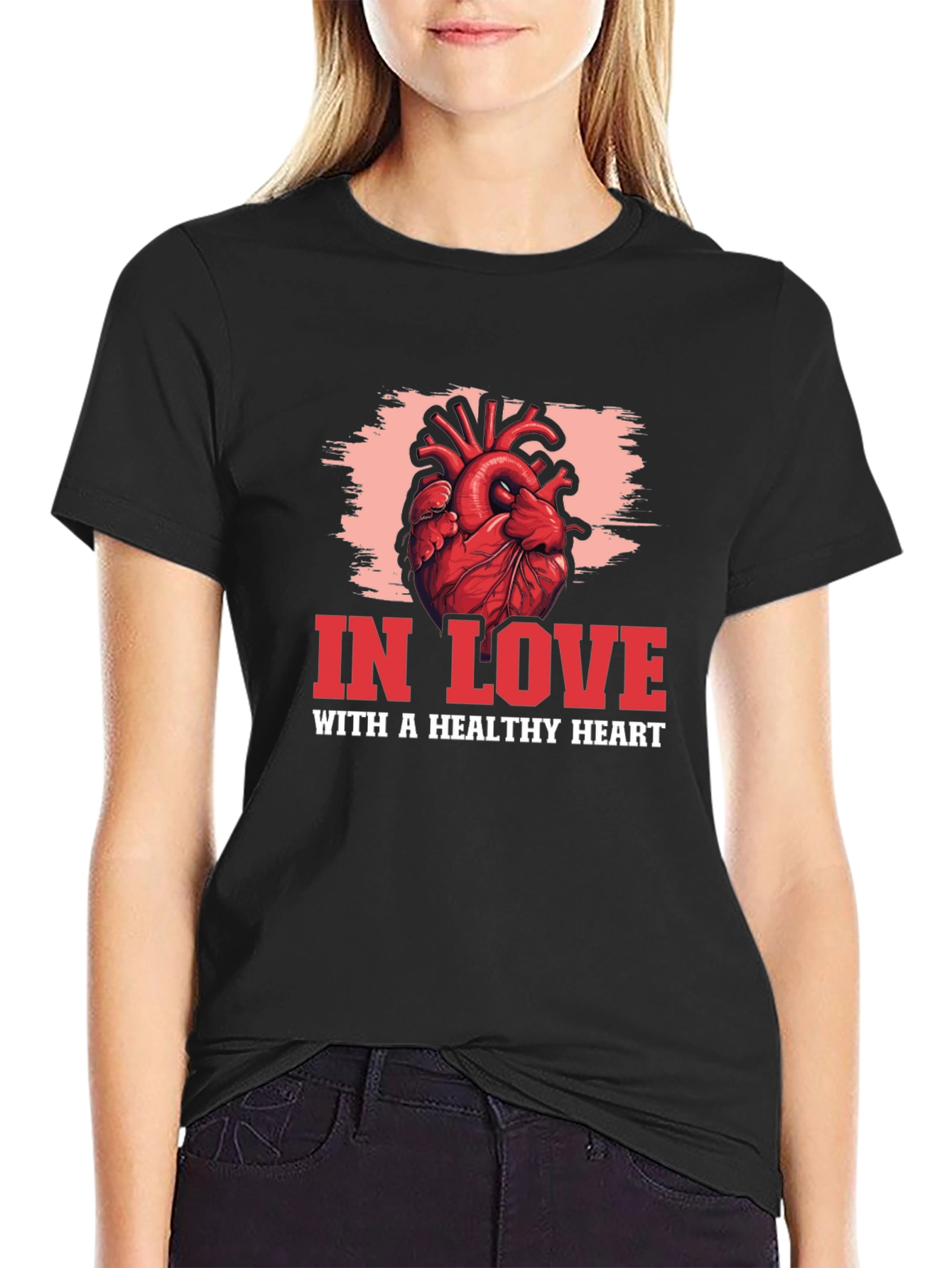 In Love With A Healthy Heart Graphic T-Shirt