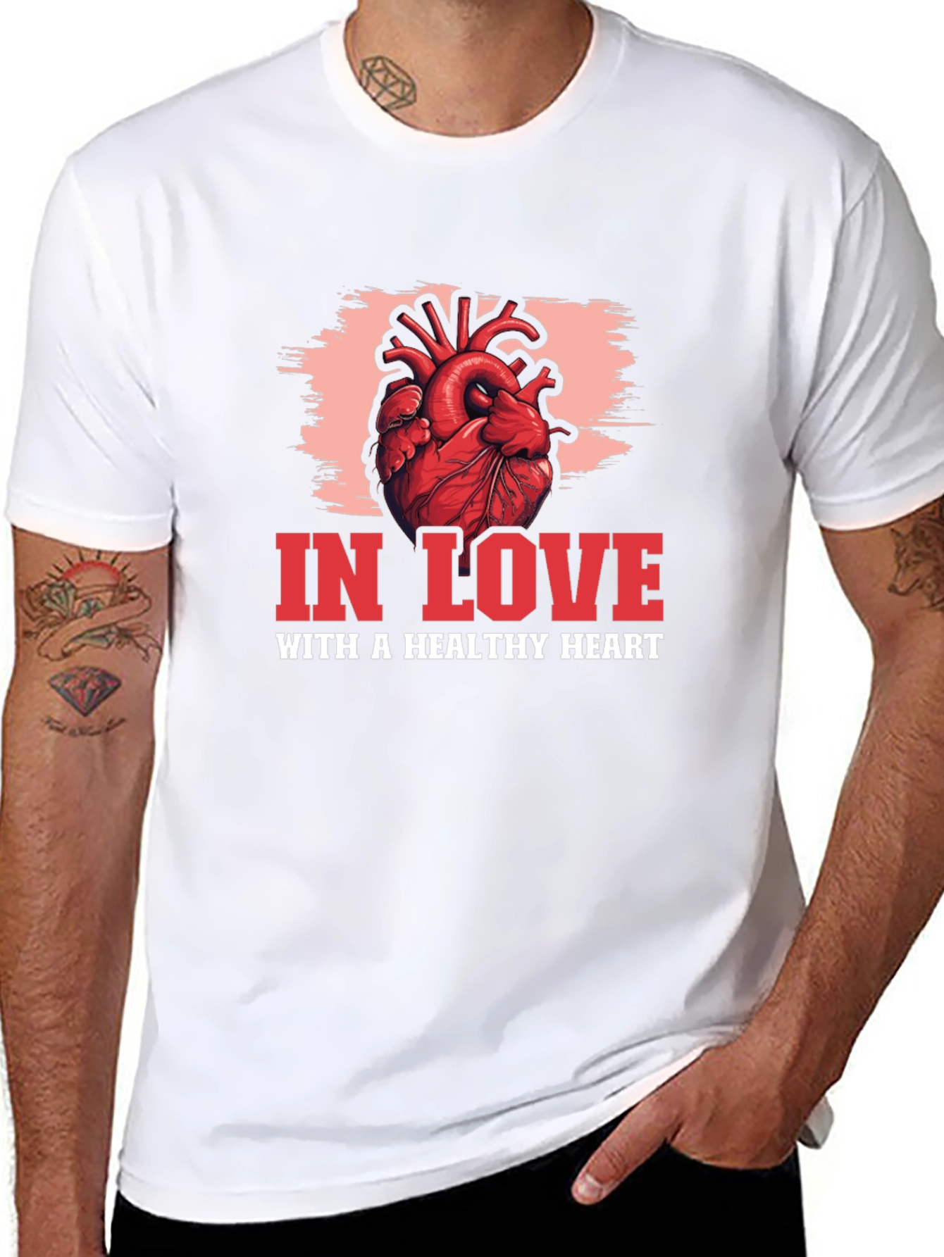 In Love With A Healthy Heart Graphic T-Shirt