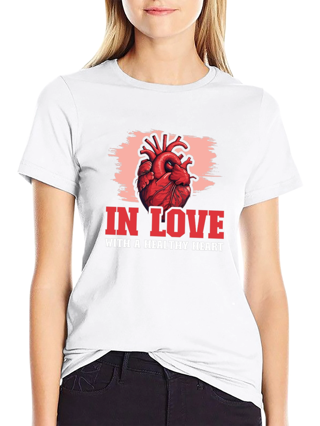 In Love With A Healthy Heart Graphic T-Shirt