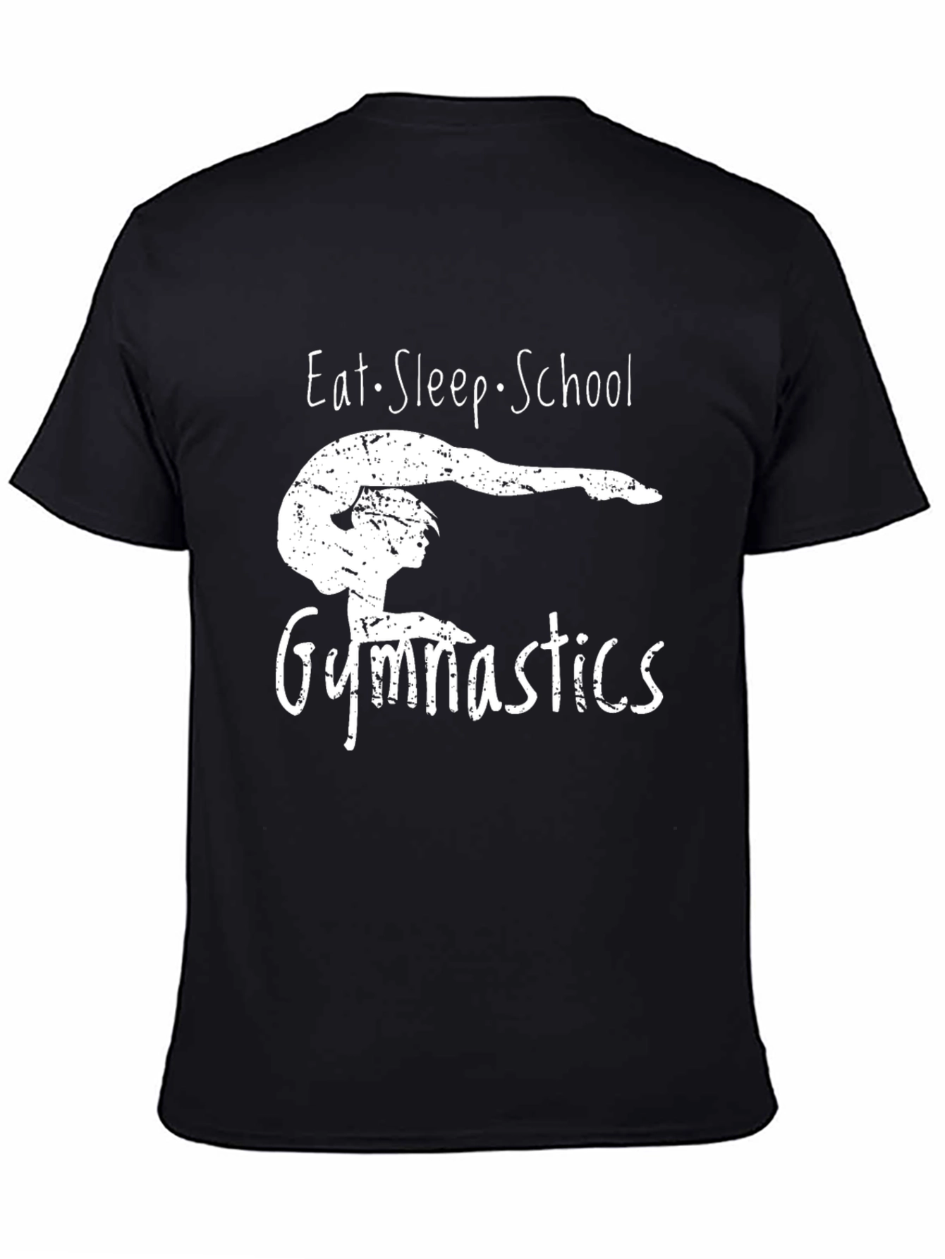 Eat Sleep School Gymnastics Graphic Tee