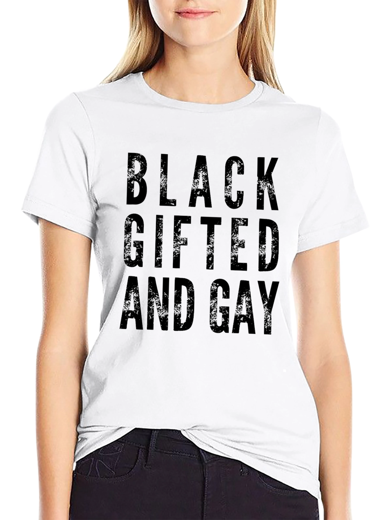 Black Gifted & Gay Graphic T-Shirt