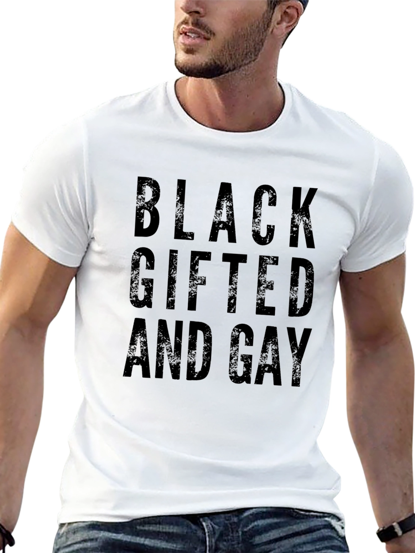 Black Gifted & Gay Graphic T-Shirt