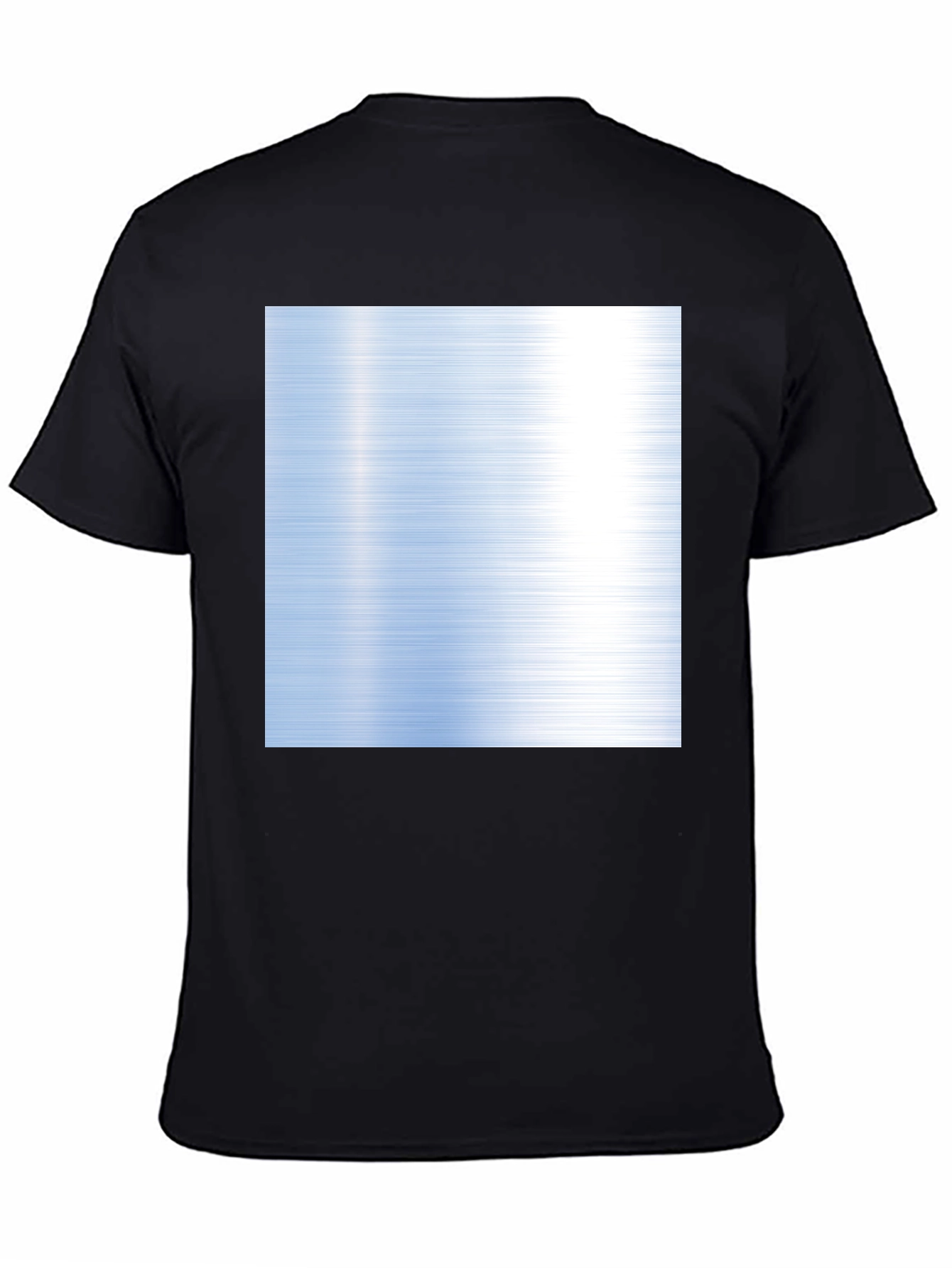 Modern Brushed Steel Graphic Tee - Black