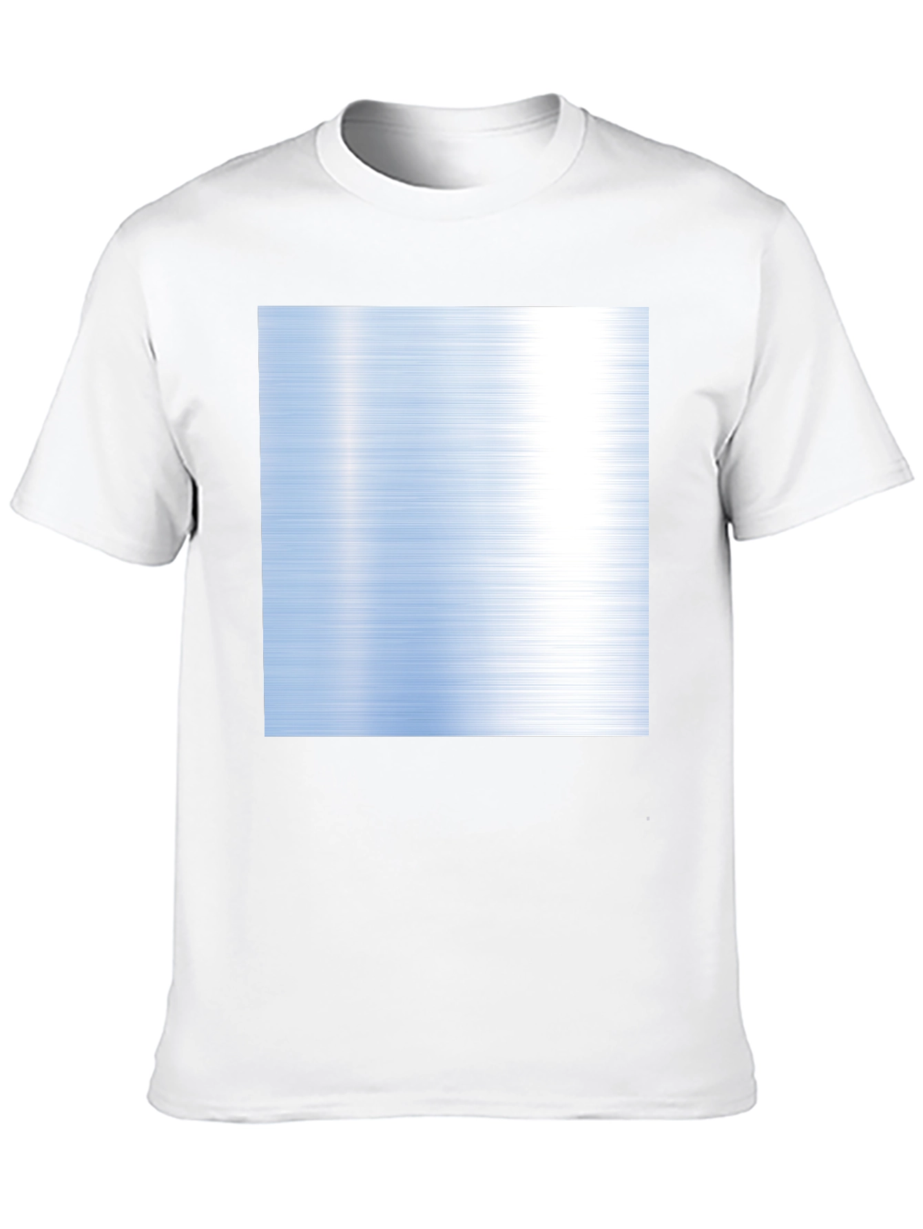 Modern Brushed Steel Graphic Tee - Black