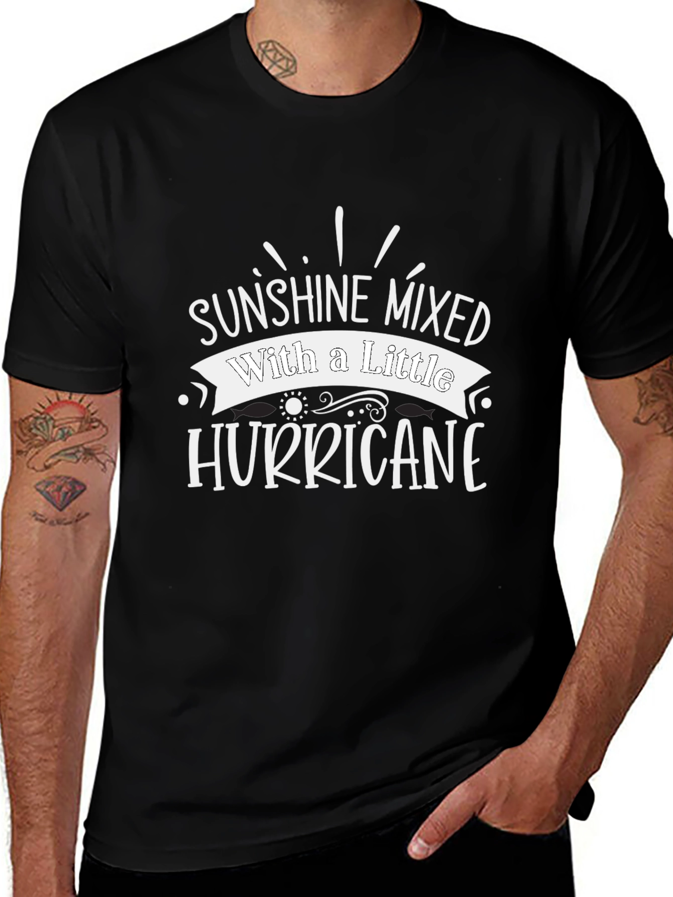 Sunshine Mixed with Hurricane Graphic Tee