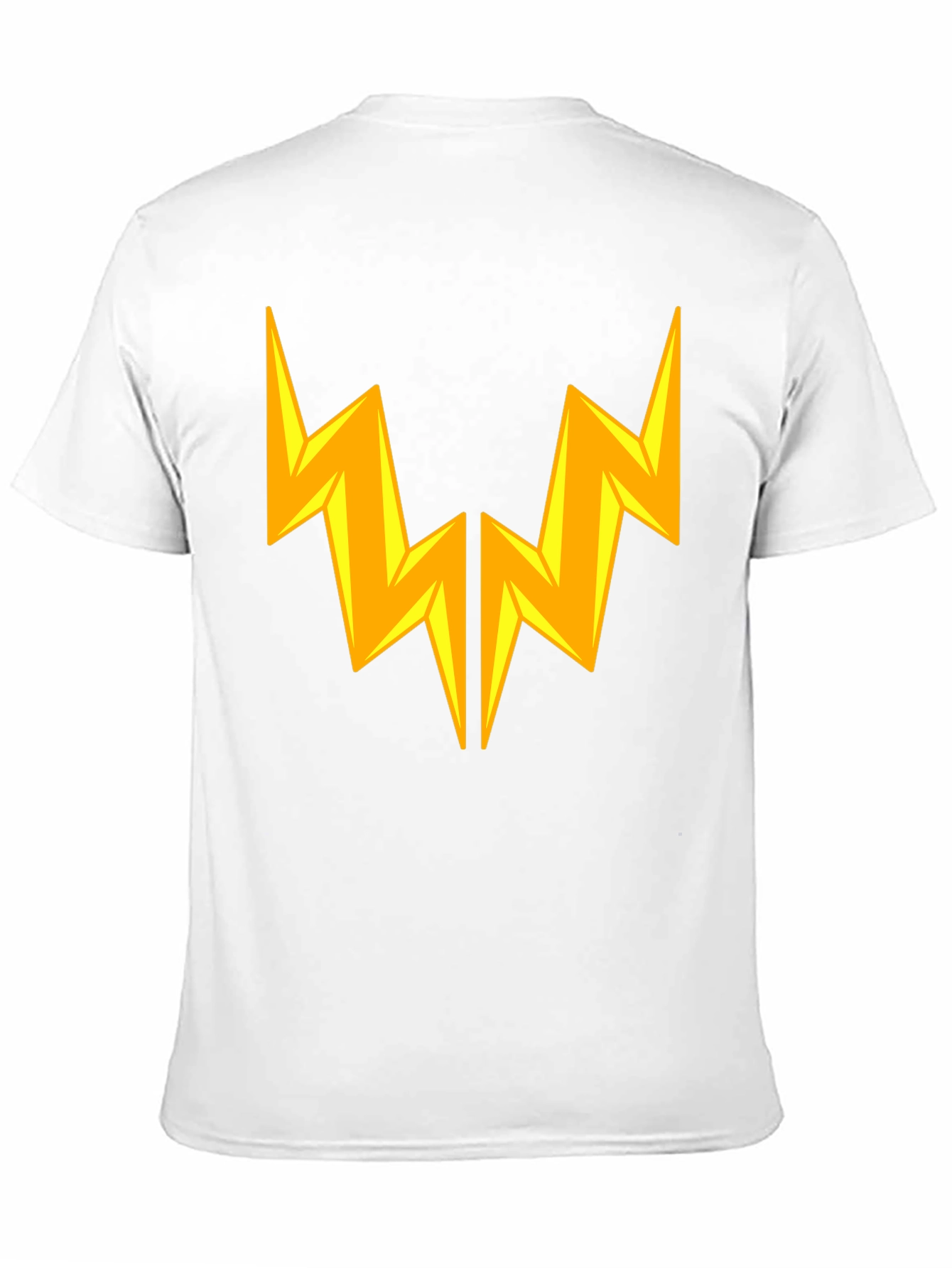 Lightning Bolt Graphic Tee - Bold Black Cotton T-Shirt