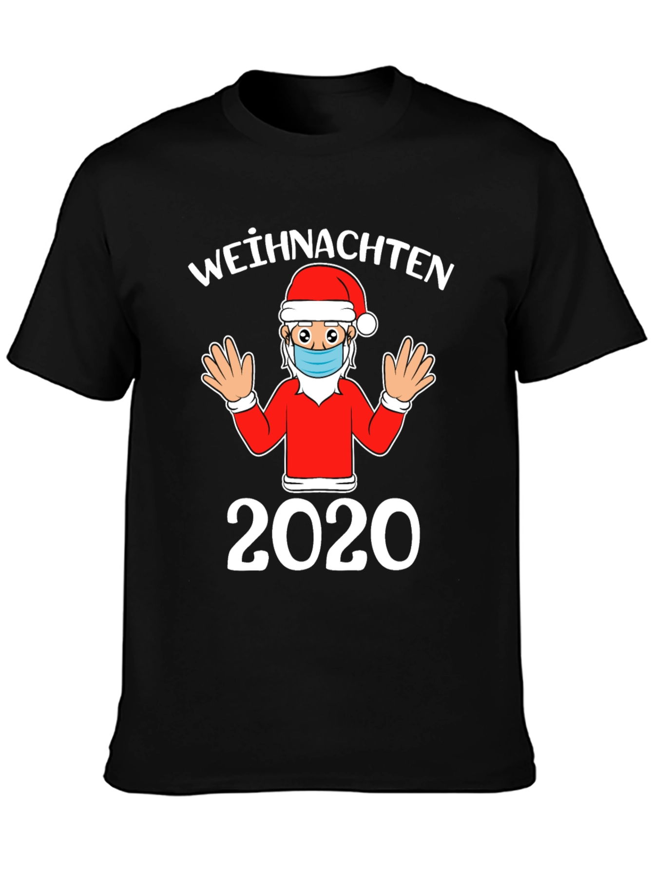 Christmas 2020 Santa Face Mask T-Shirt