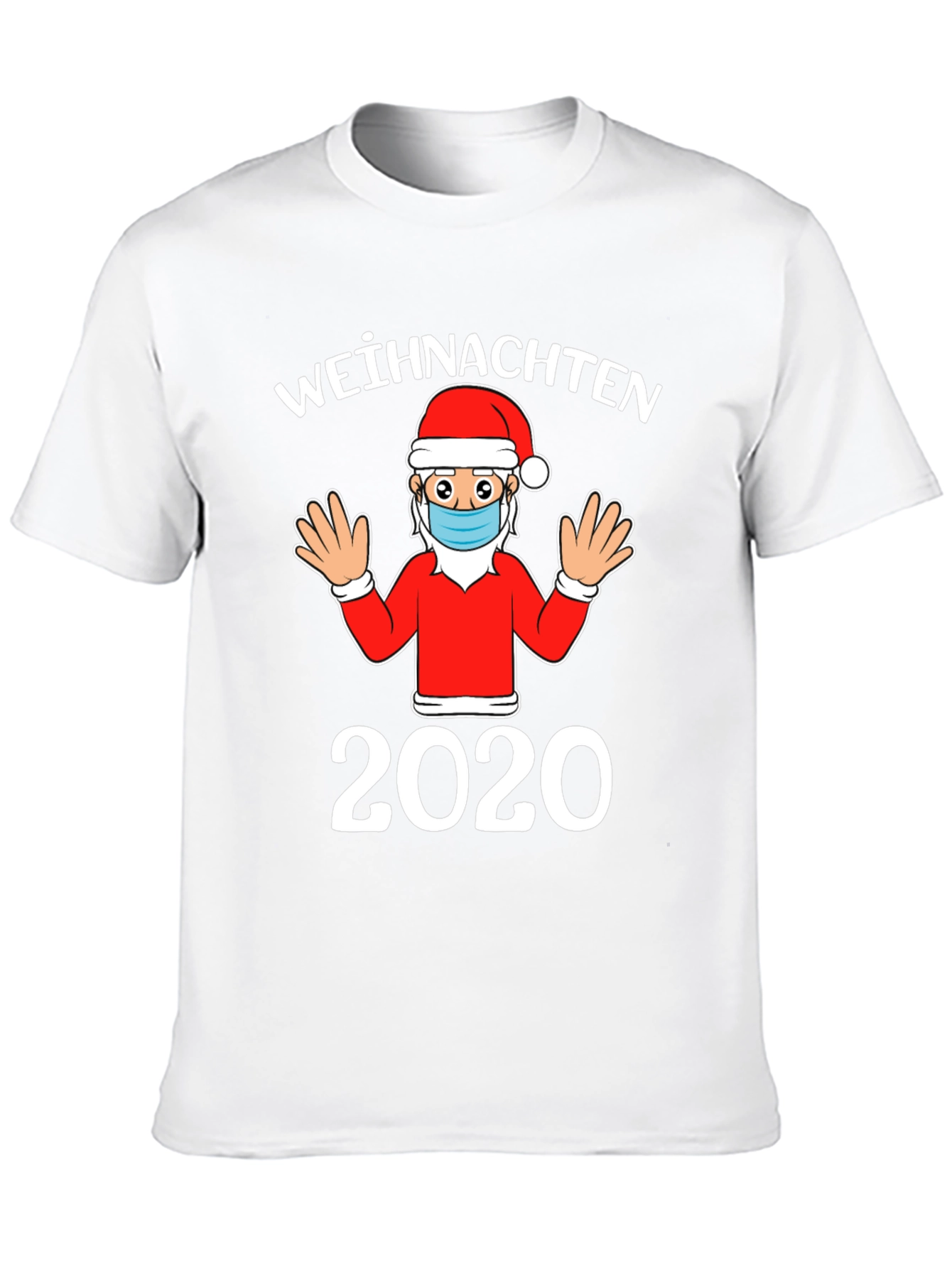 Christmas 2020 Santa Face Mask T-Shirt