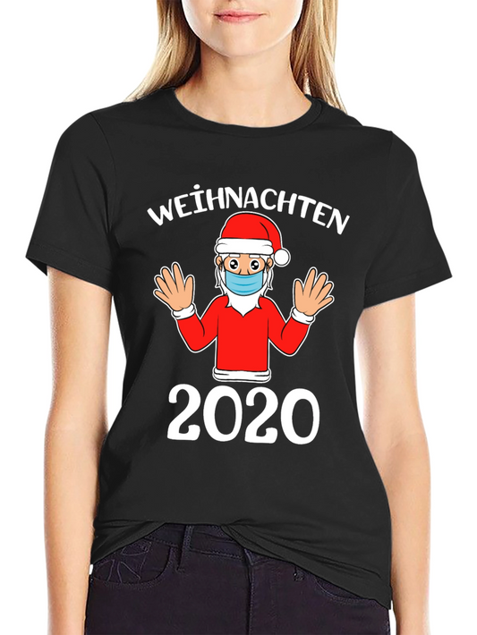 Christmas 2020 Santa Face Mask T-Shirt