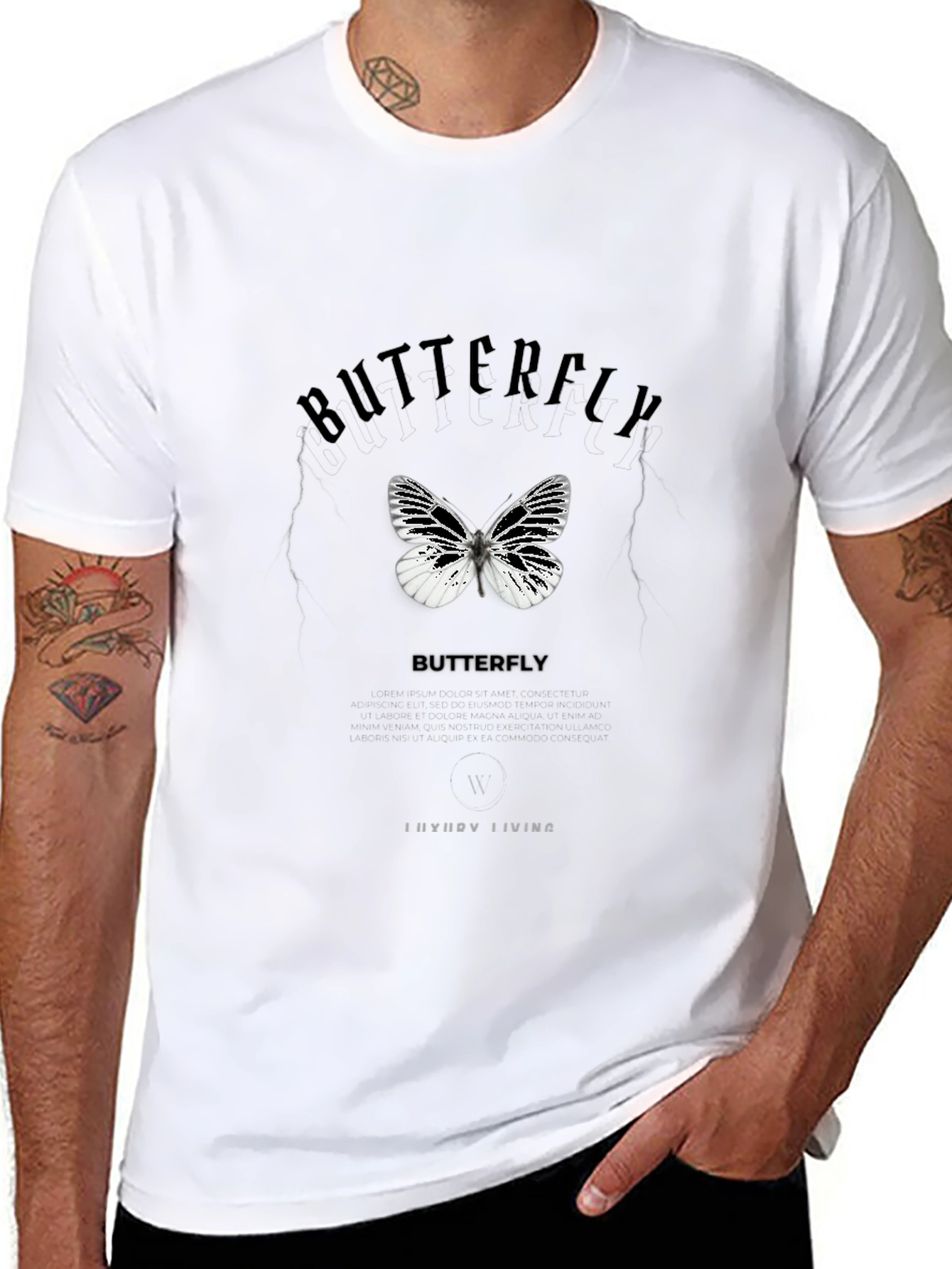 Butterfly Graphic Tee - Modern Style