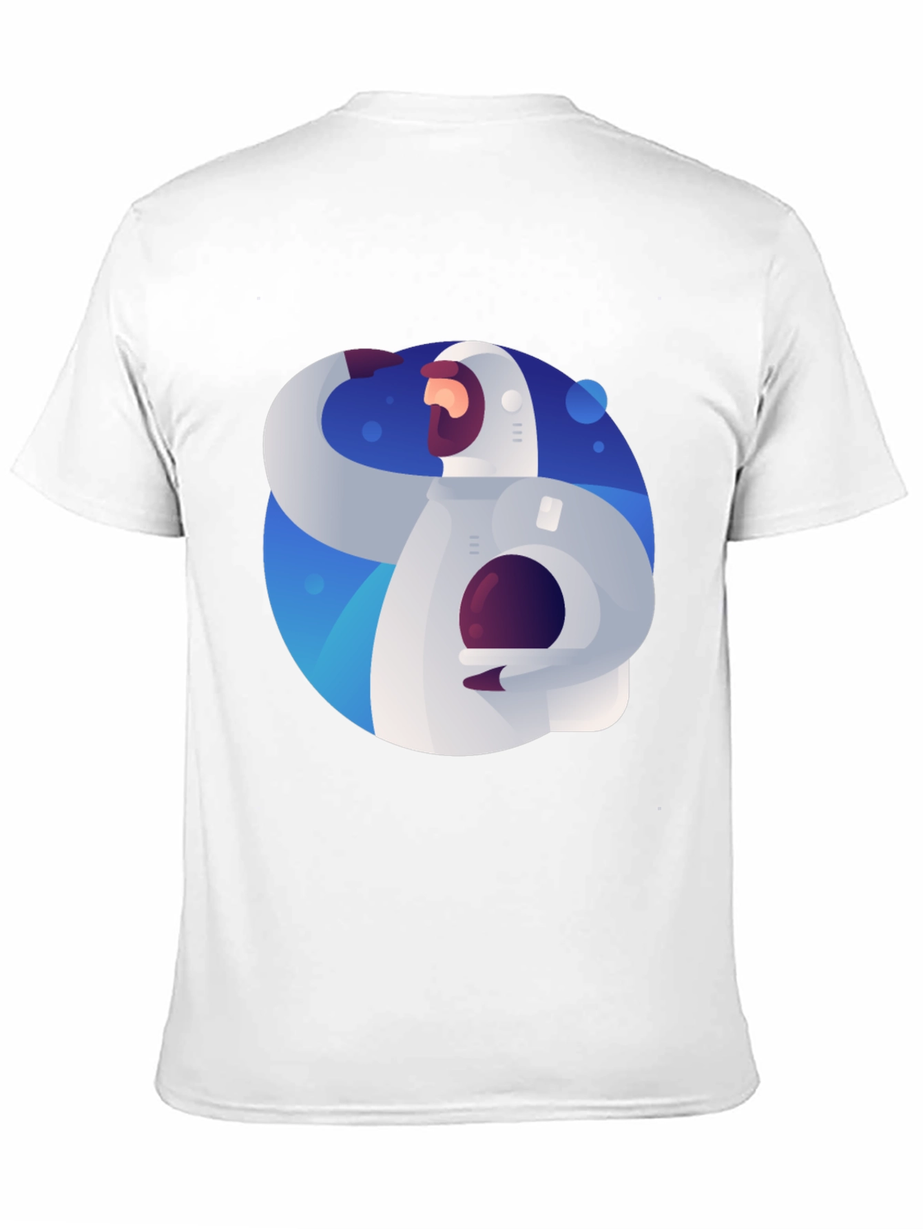 Astronaut Graphic Print Black T-Shirt