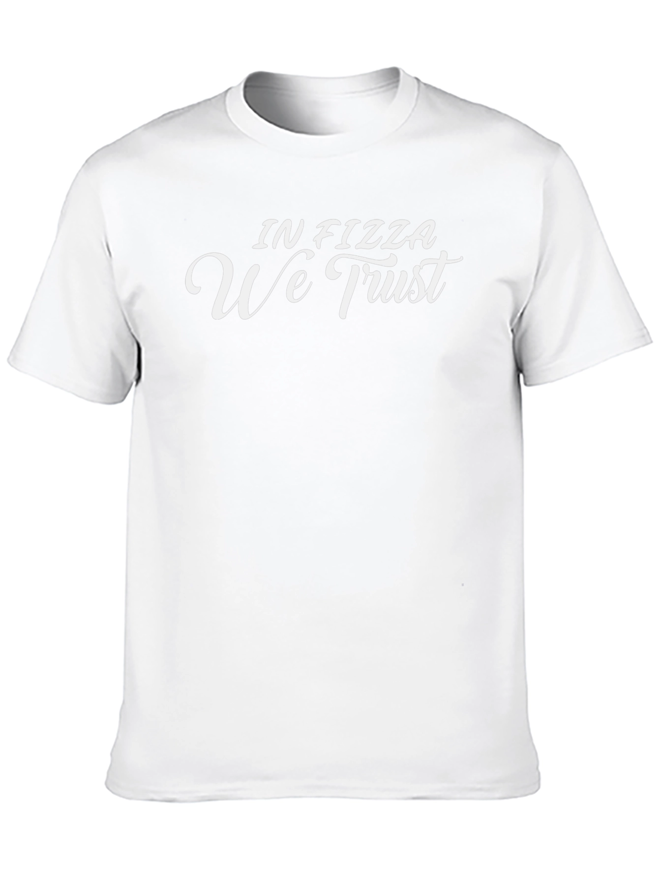 In Pizza We Trust Graphic Black T-Shirt