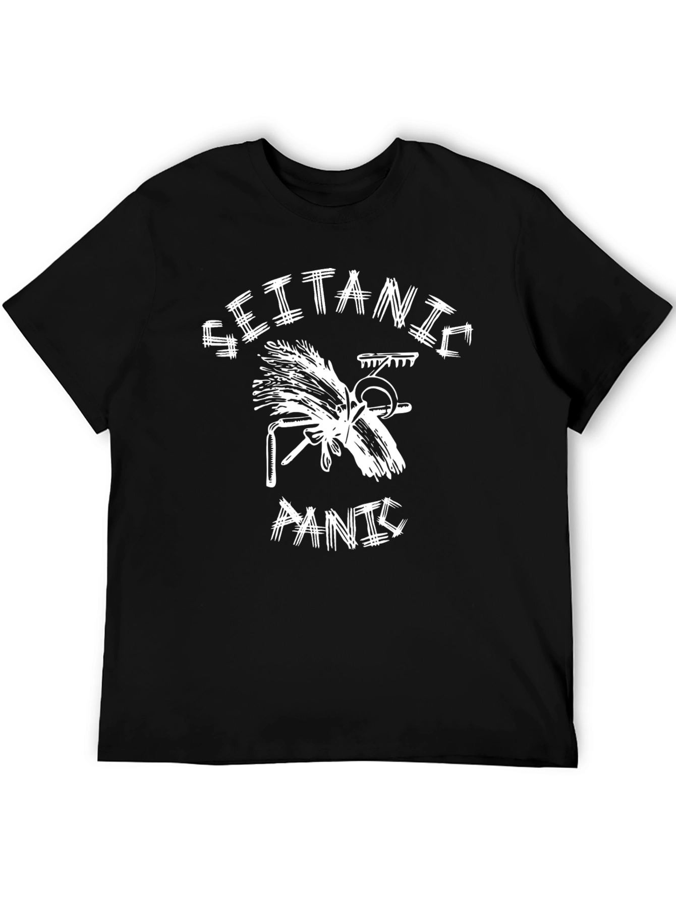 Seitanic Panic Graphic Tee - Vegan Humor