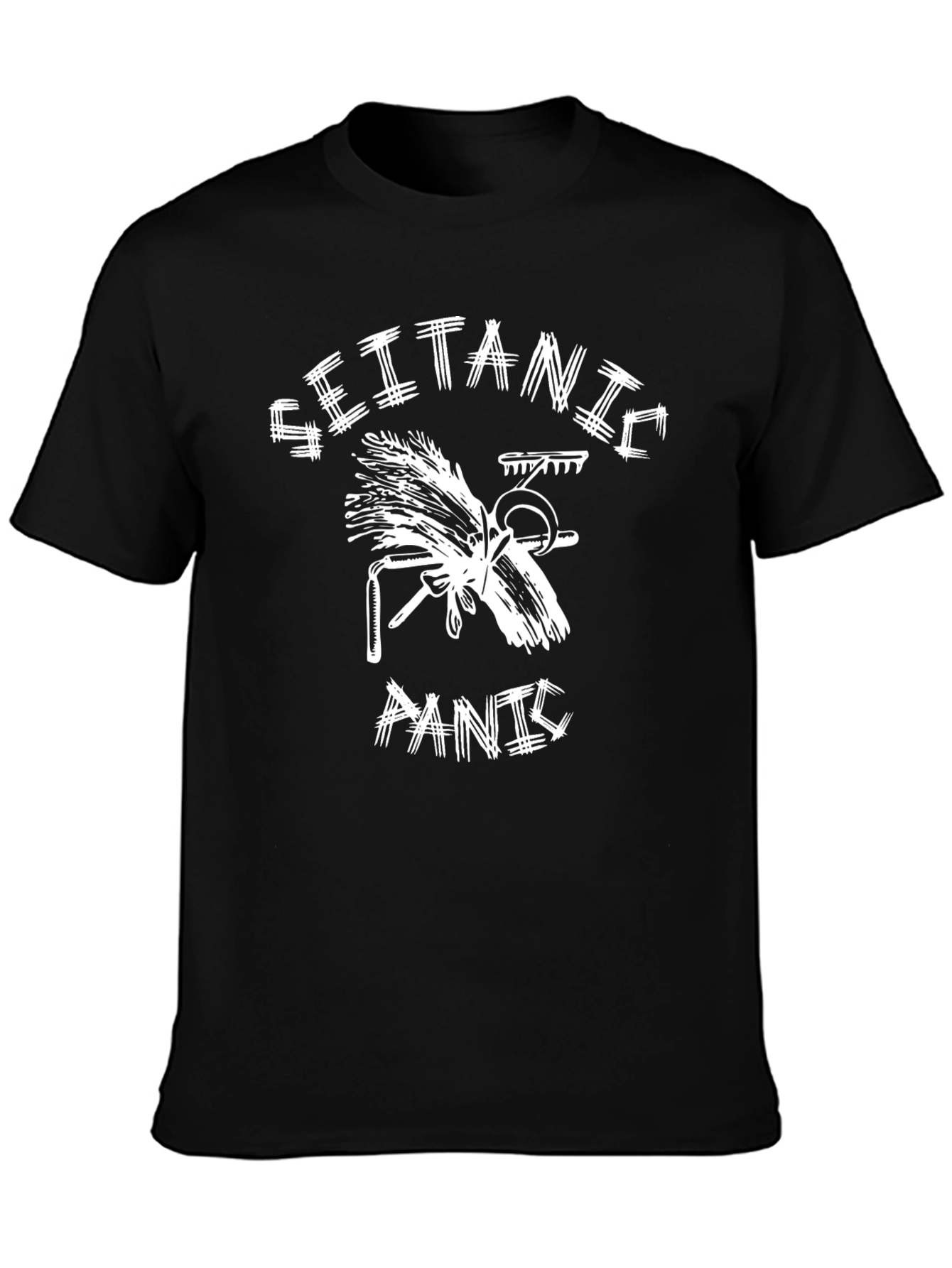 Seitanic Panic Graphic Tee - Vegan Humor