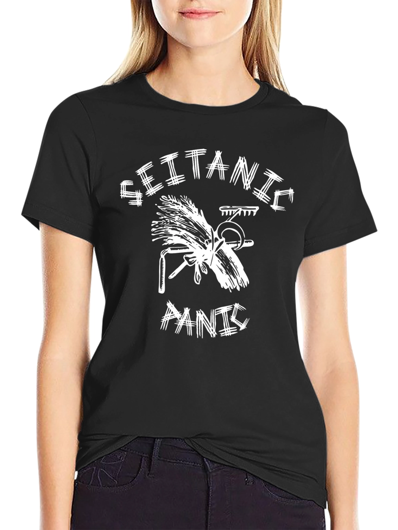 Seitanic Panic Graphic Tee - Vegan Humor