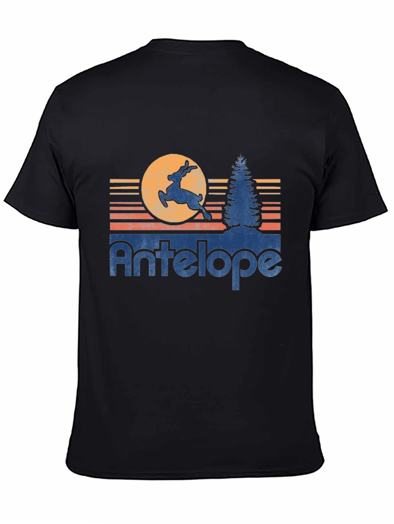 Retro Antelope Graphic Tee - Soft Cotton Blend