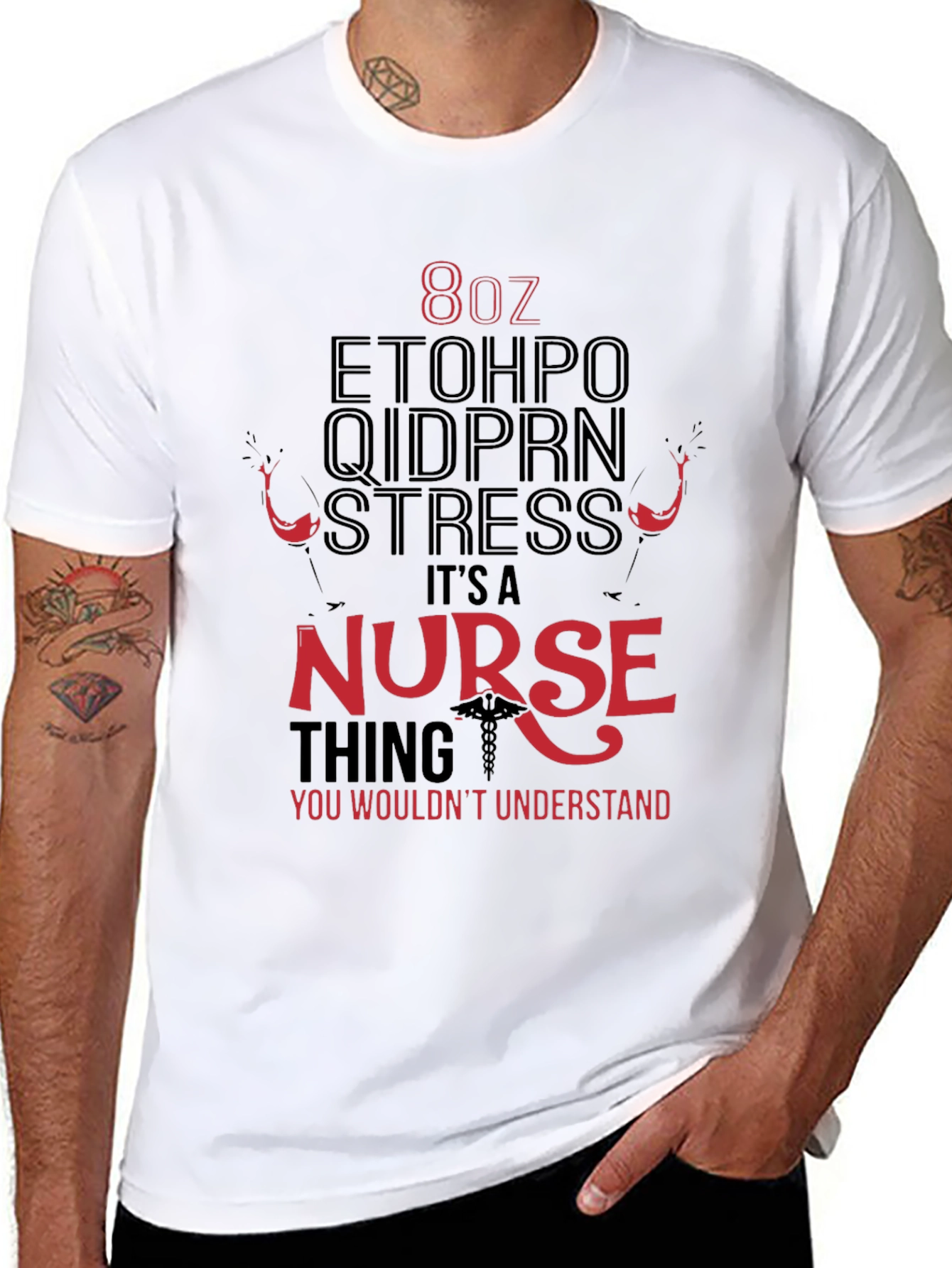 Nurse Themed Graphic T-Shirt