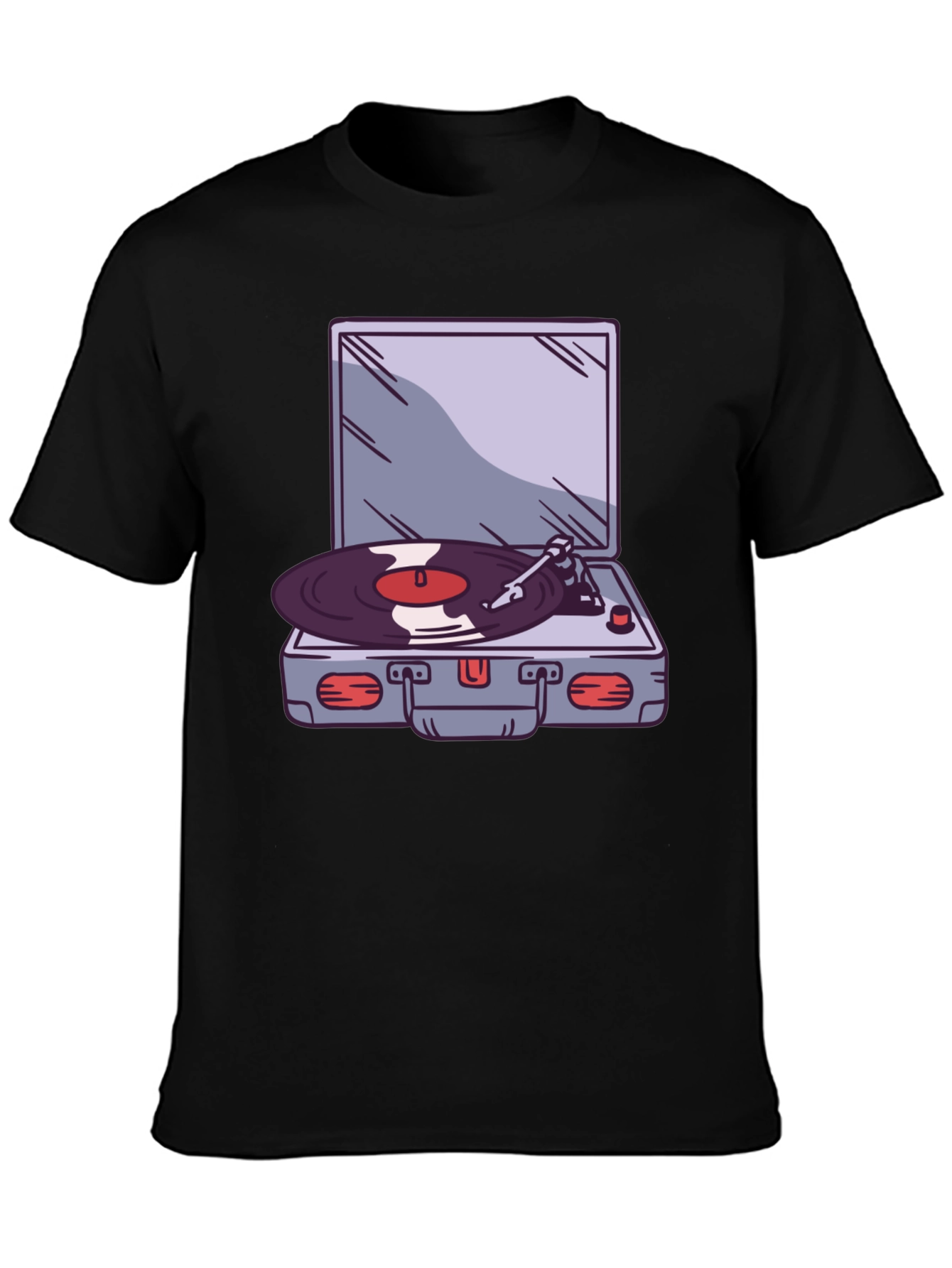Retro Record Player Graphic T-Shirt