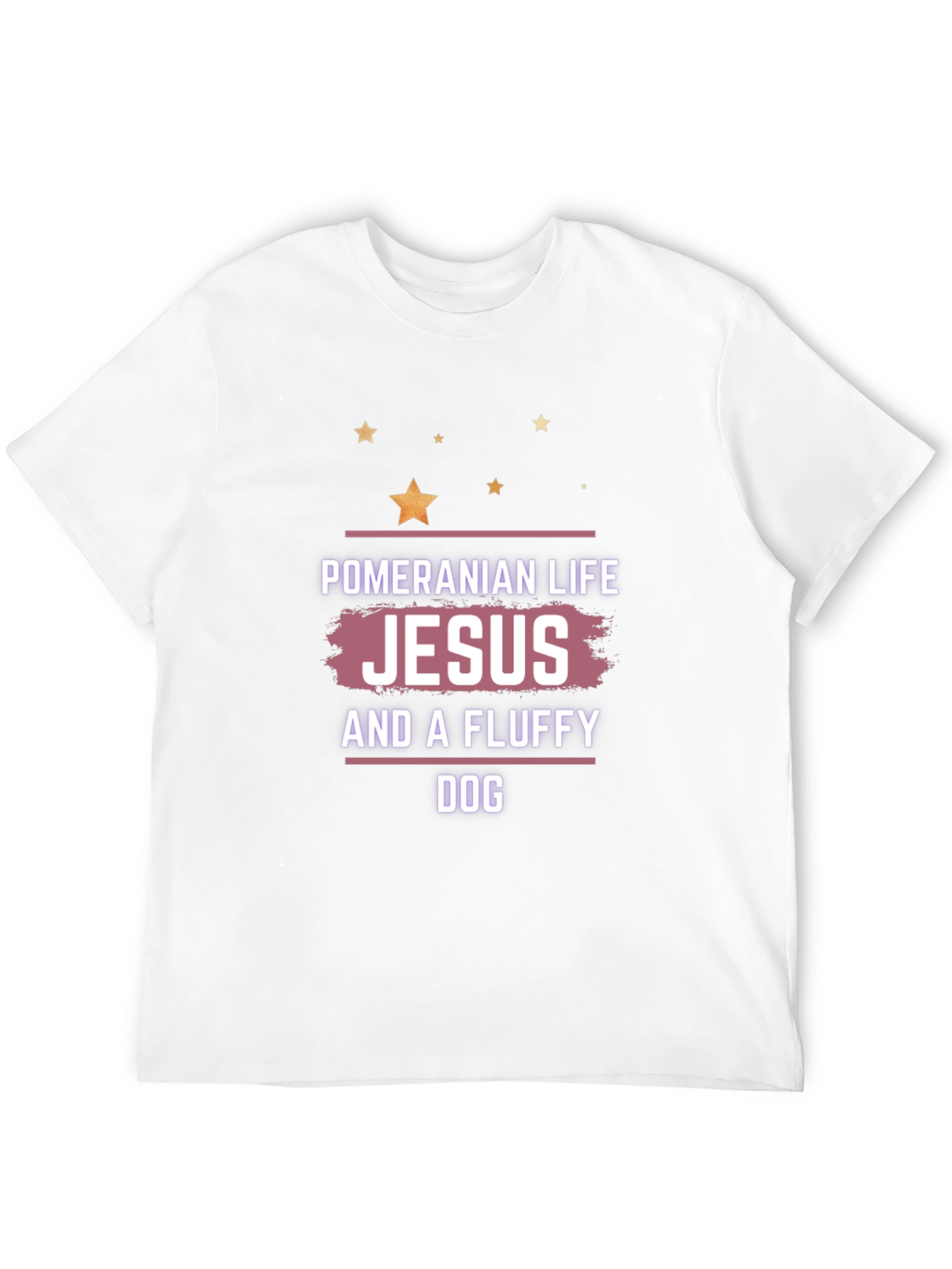Pomeranian Life Jesus & A Fluffy Dog Black T-Shirt