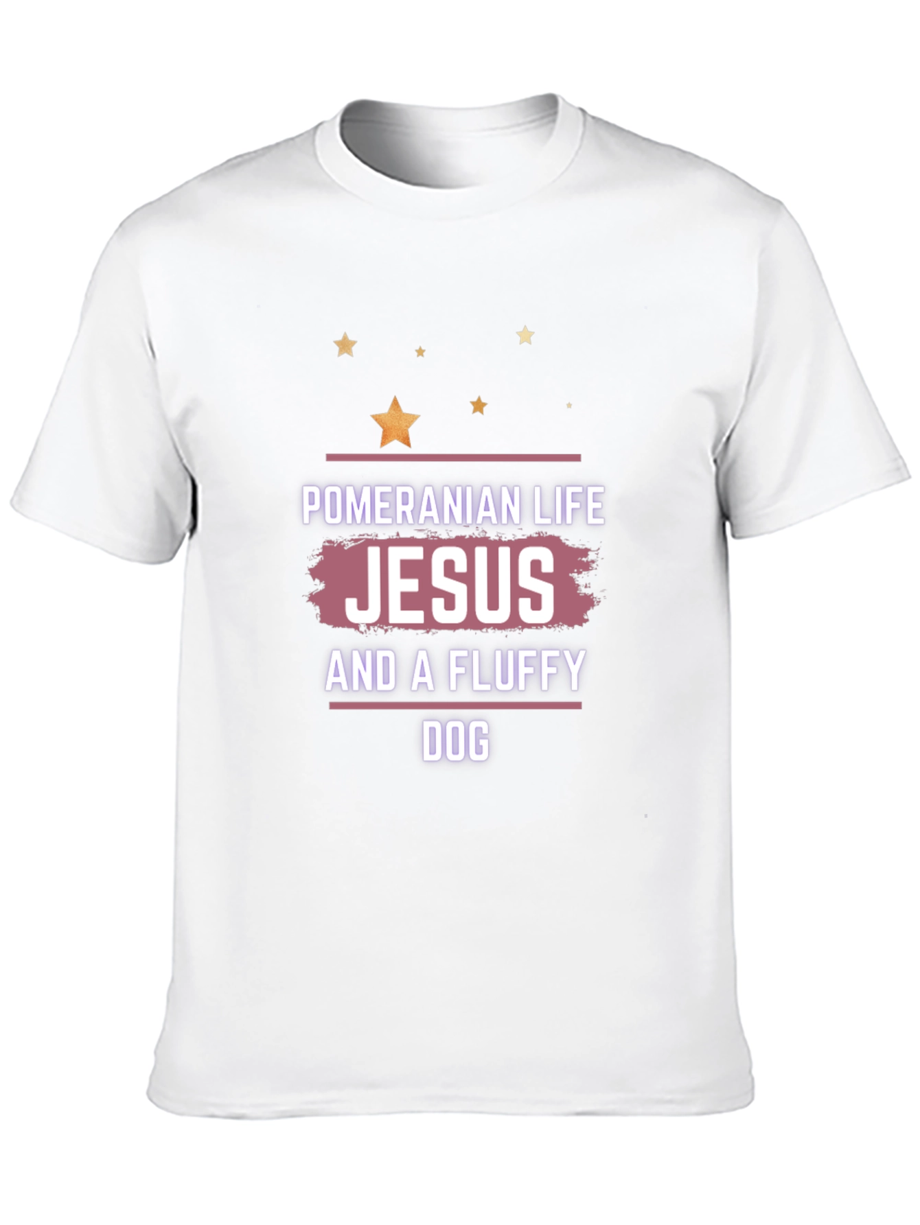 Pomeranian Life Jesus & A Fluffy Dog Black T-Shirt