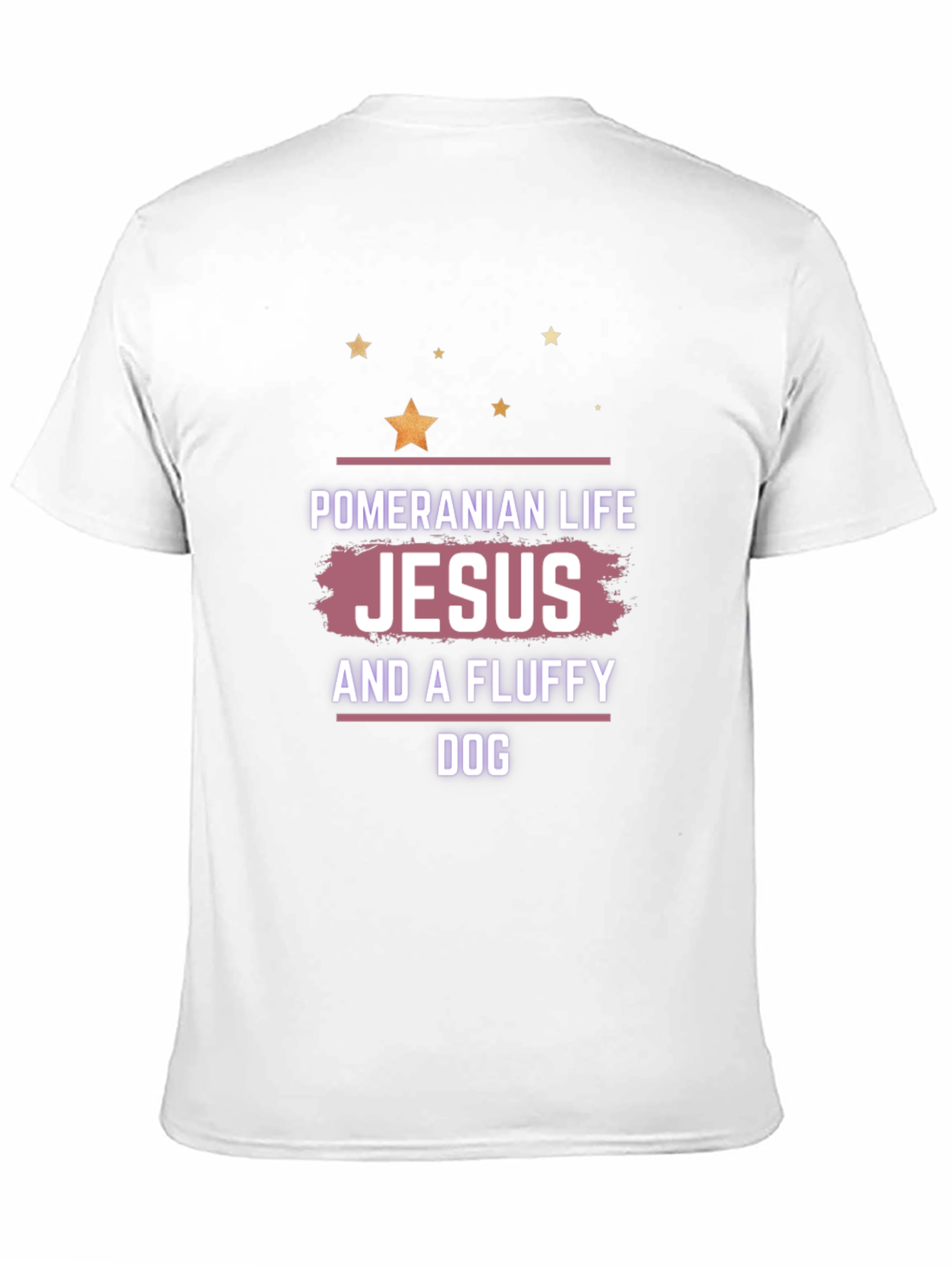 Pomeranian Life Jesus & A Fluffy Dog Black T-Shirt