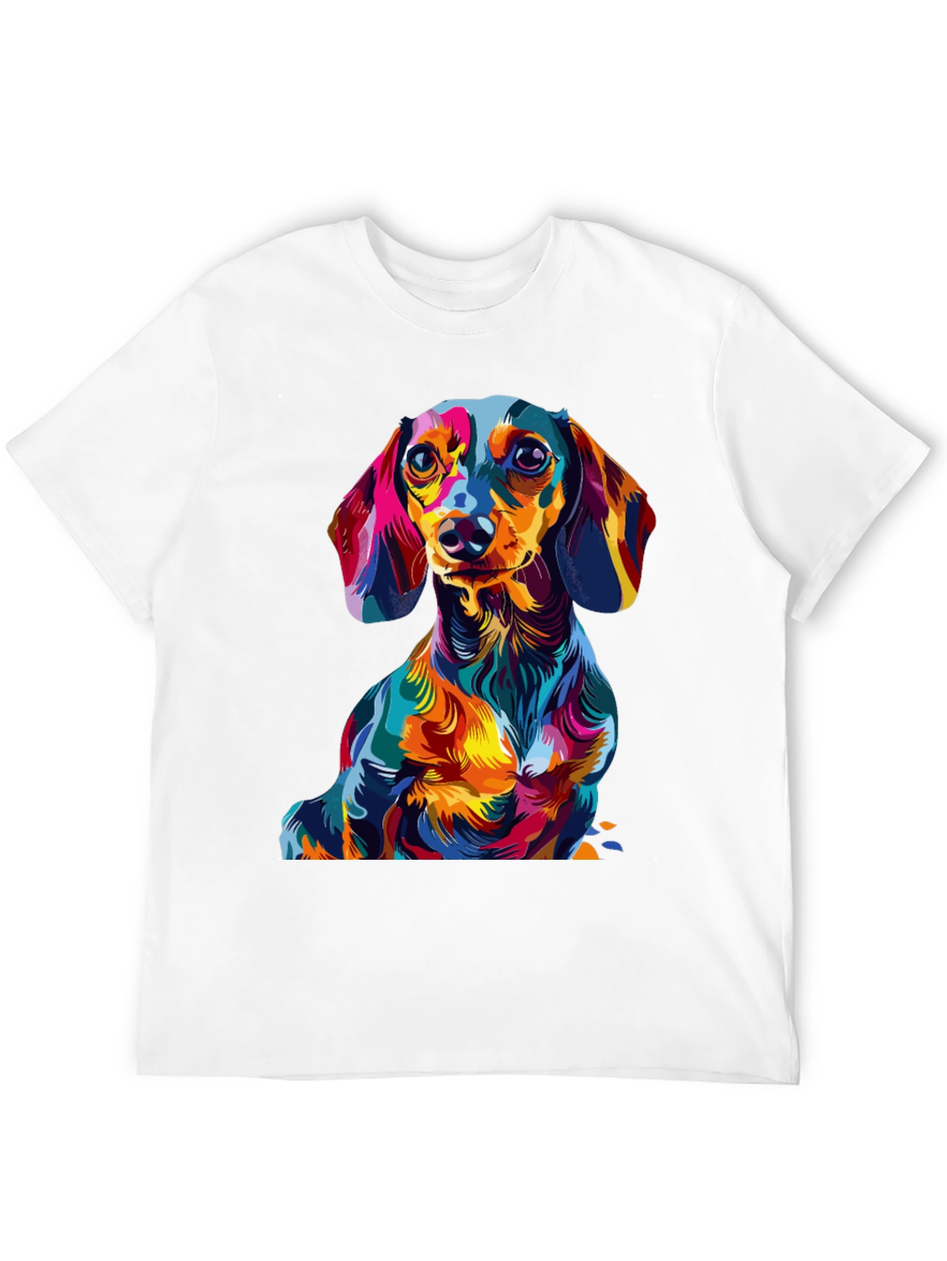Vibrant Dachshund Graphic Tee - Unique Dog Lover Gift