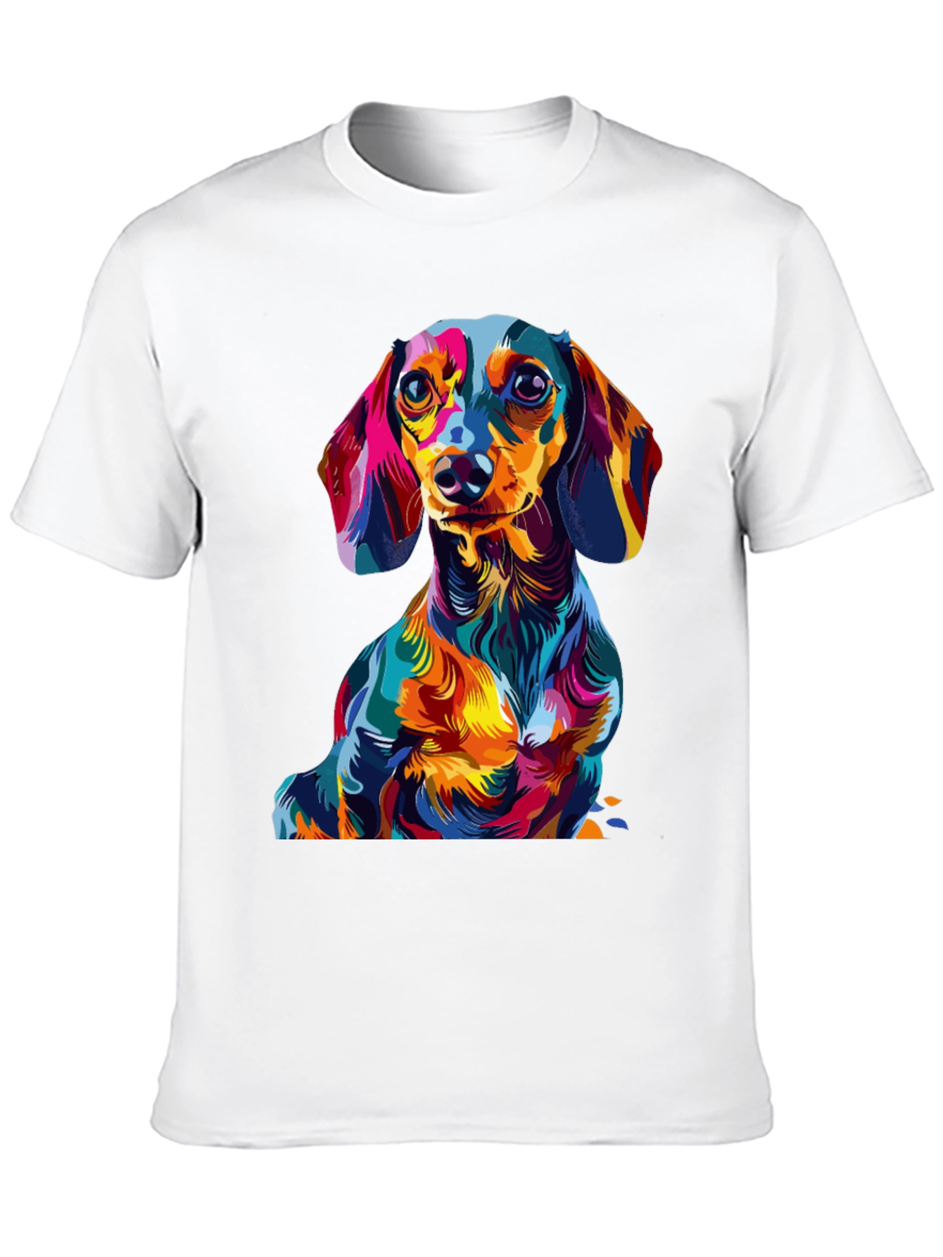 Vibrant Dachshund Graphic Tee - Unique Dog Lover Gift