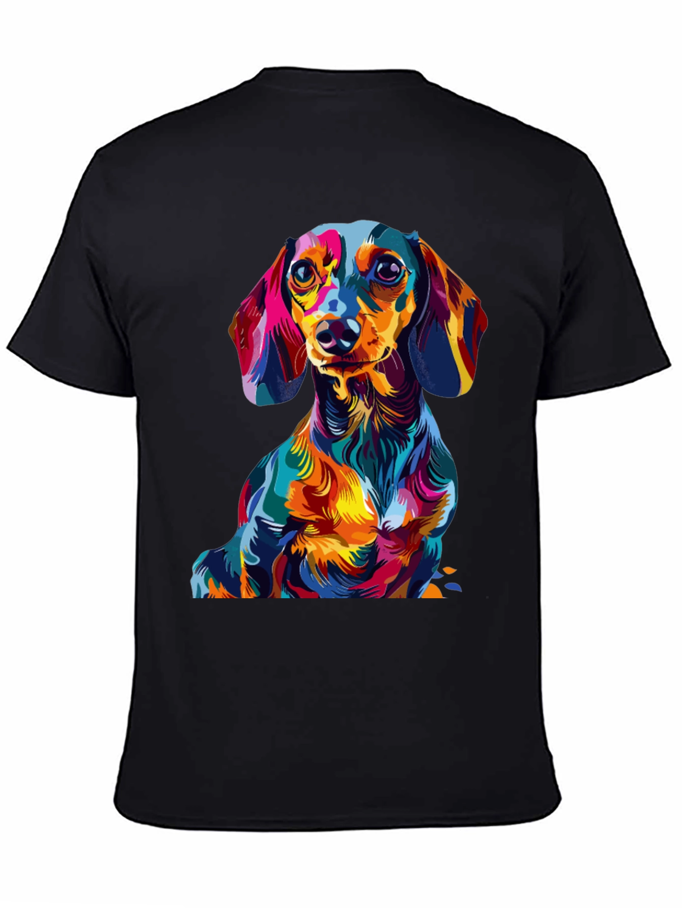Vibrant Dachshund Graphic Tee - Unique Dog Lover Gift