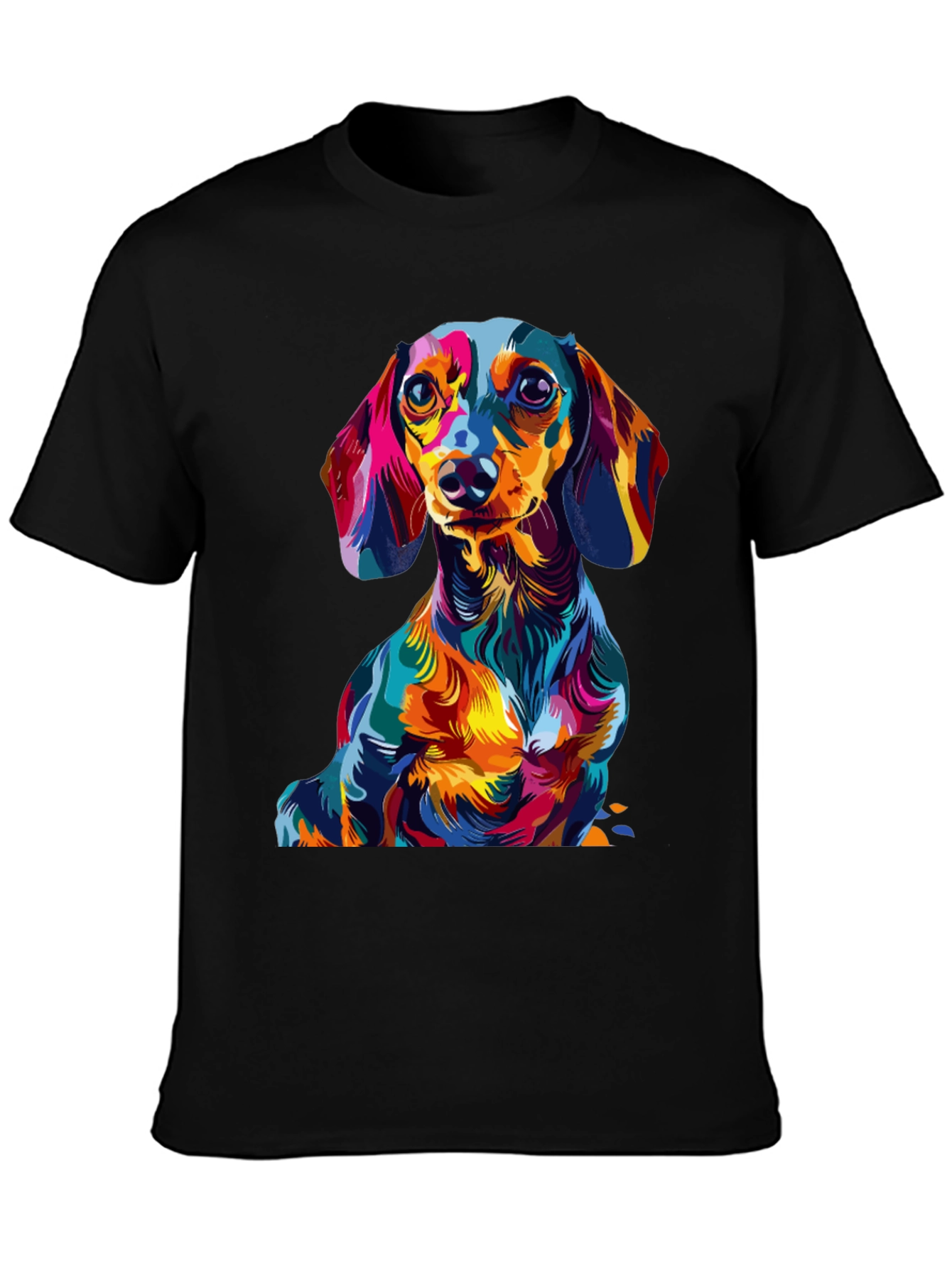 Vibrant Dachshund Graphic Tee - Unique Dog Lover Gift