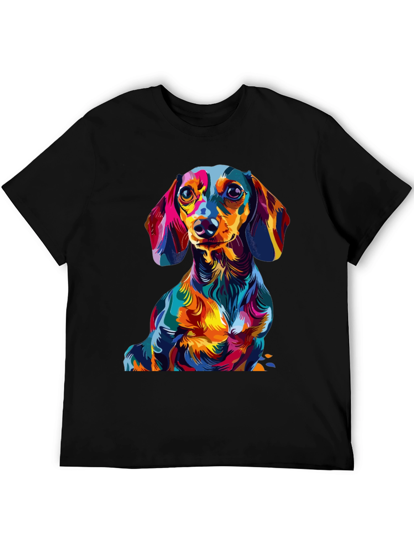 Vibrant Dachshund Graphic Tee - Unique Dog Lover Gift