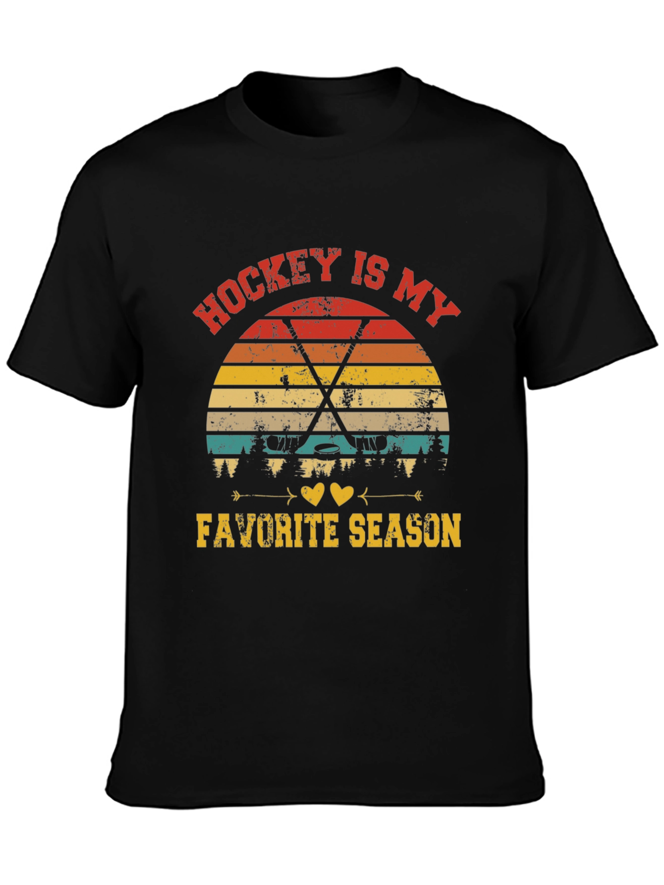 Hockey Is My Favorite Season Graphic T-Shirt
