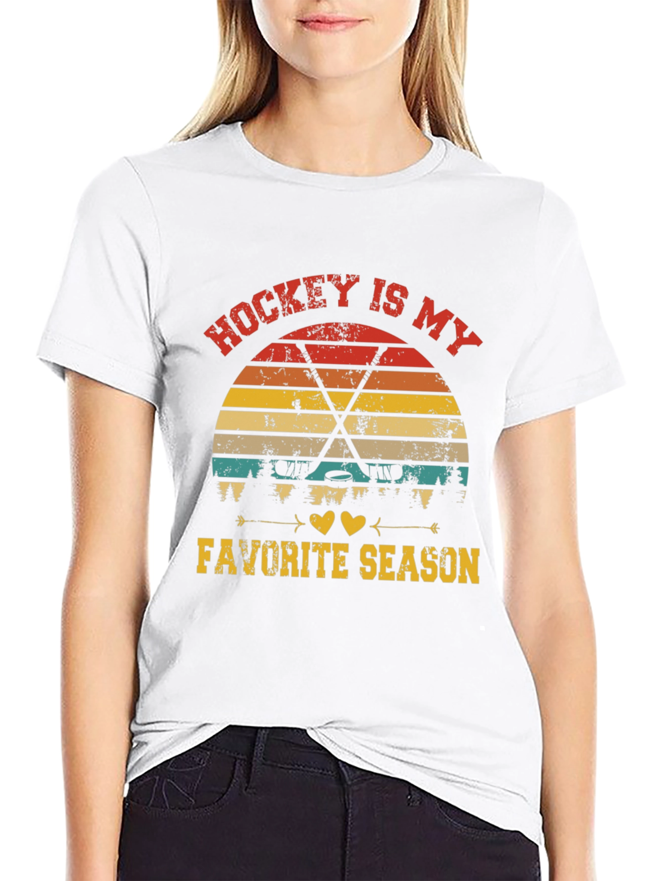 Hockey Is My Favorite Season Graphic T-Shirt
