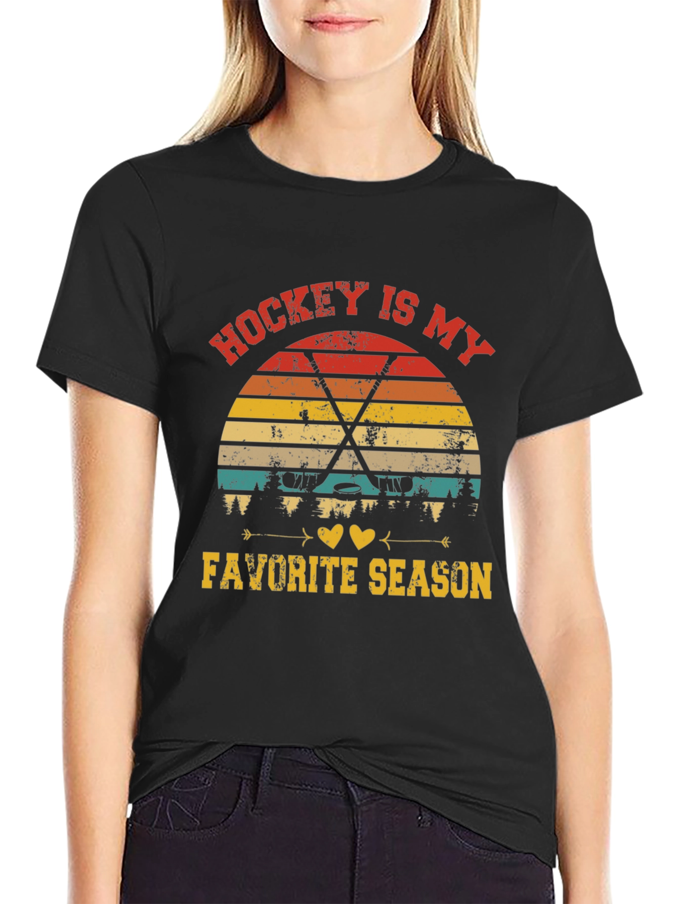 Hockey Is My Favorite Season Graphic T-Shirt
