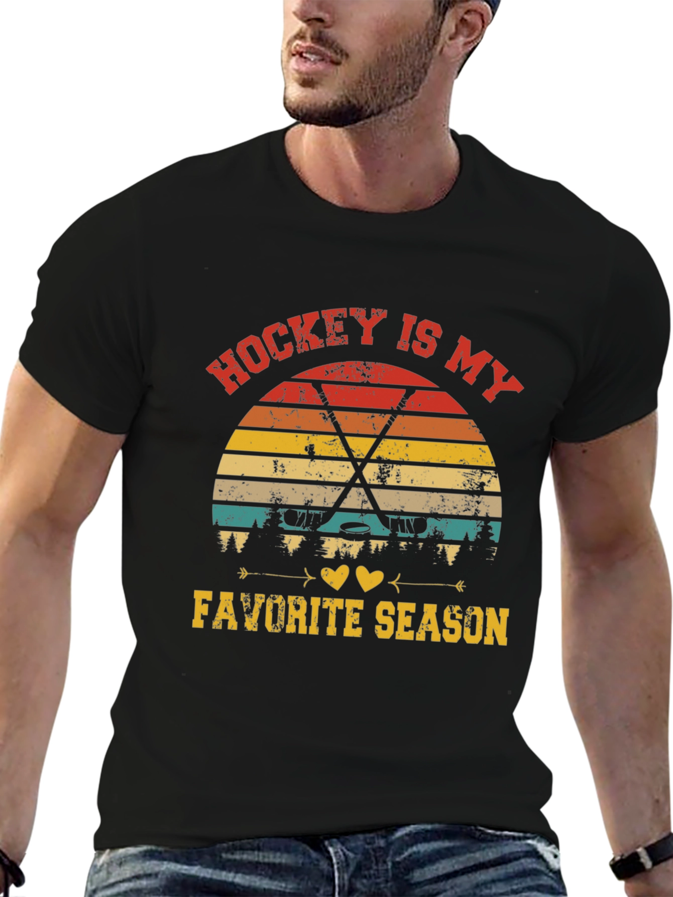 Hockey Is My Favorite Season Graphic T-Shirt