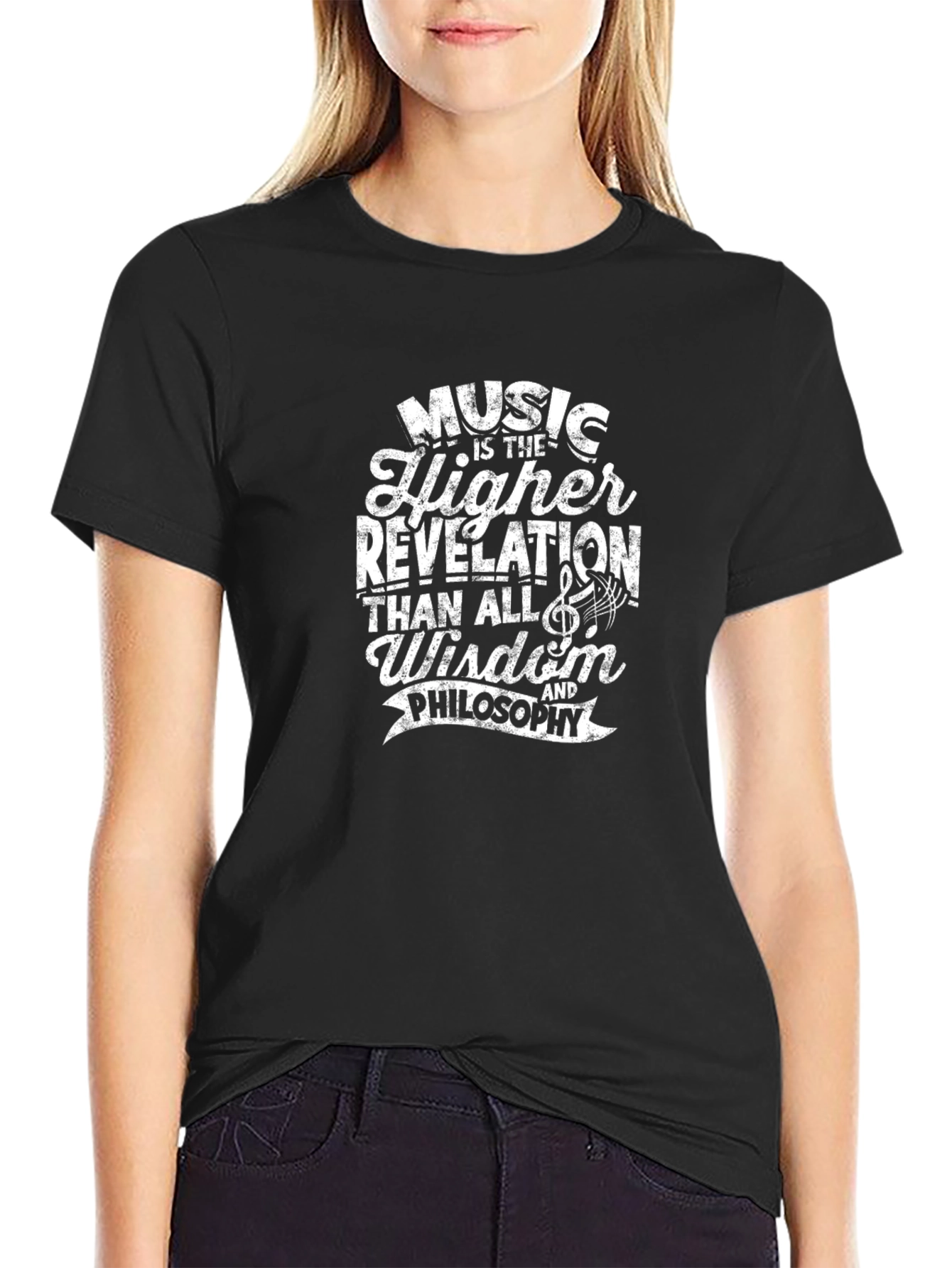 Music Higher Revelation Graphic T-Shirt - Black
