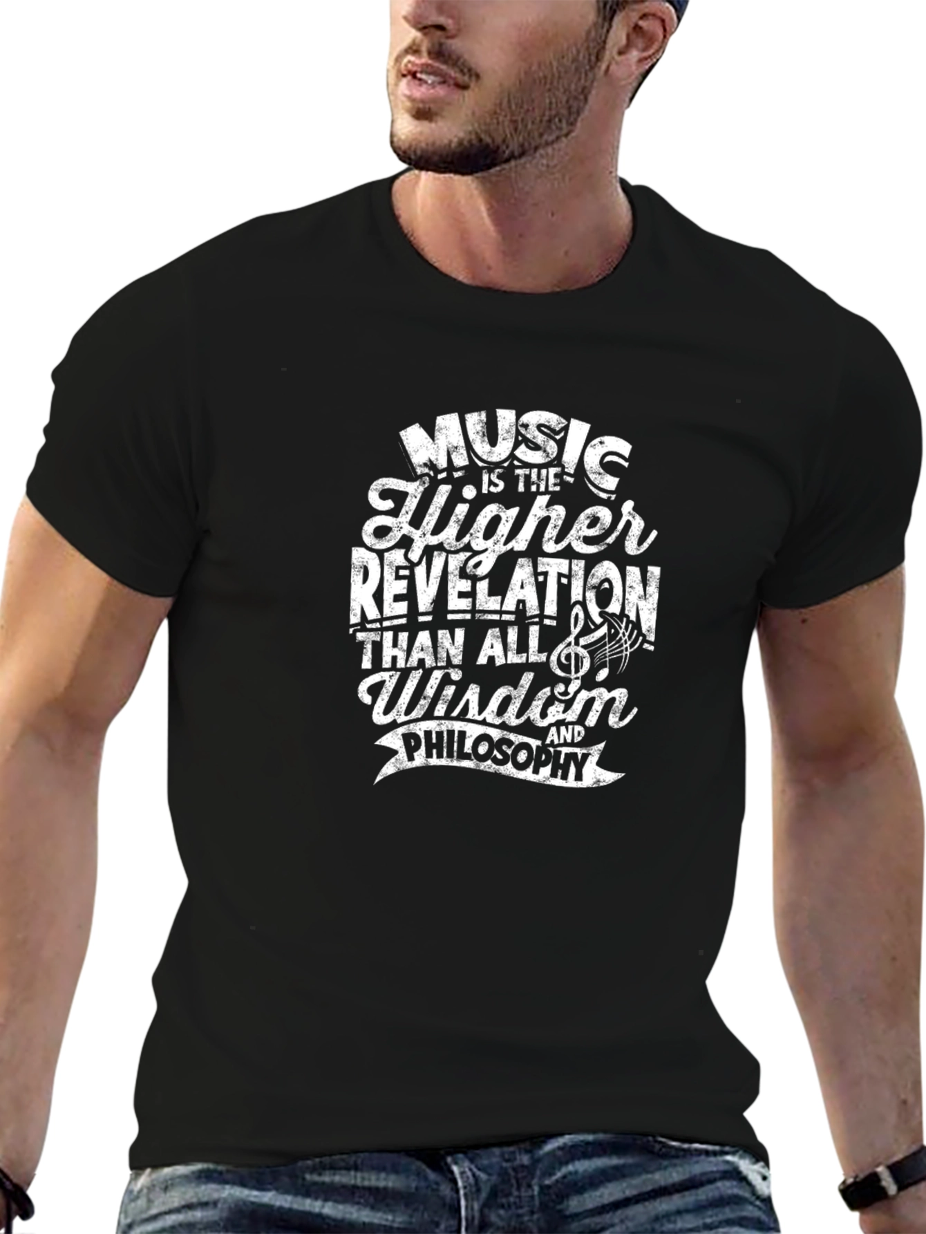 Music Higher Revelation Graphic T-Shirt - Black