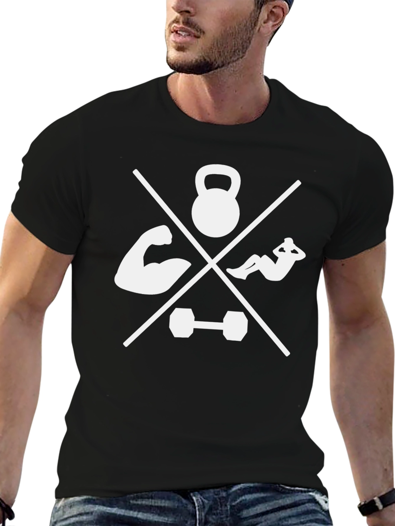 Fitness Motivation Black T-Shirt