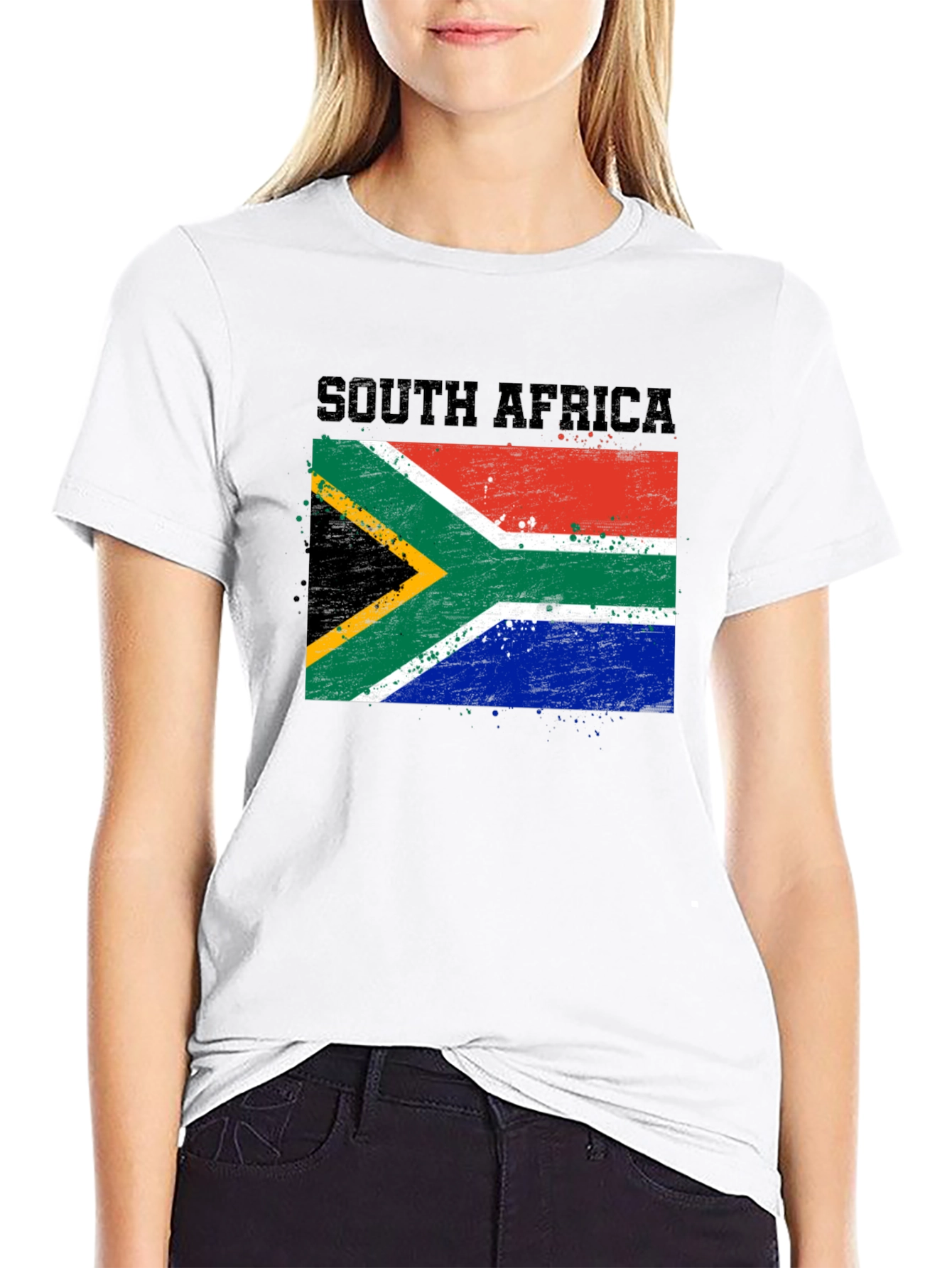South Africa Flag T-Shirt - Distressed Graphic Tee