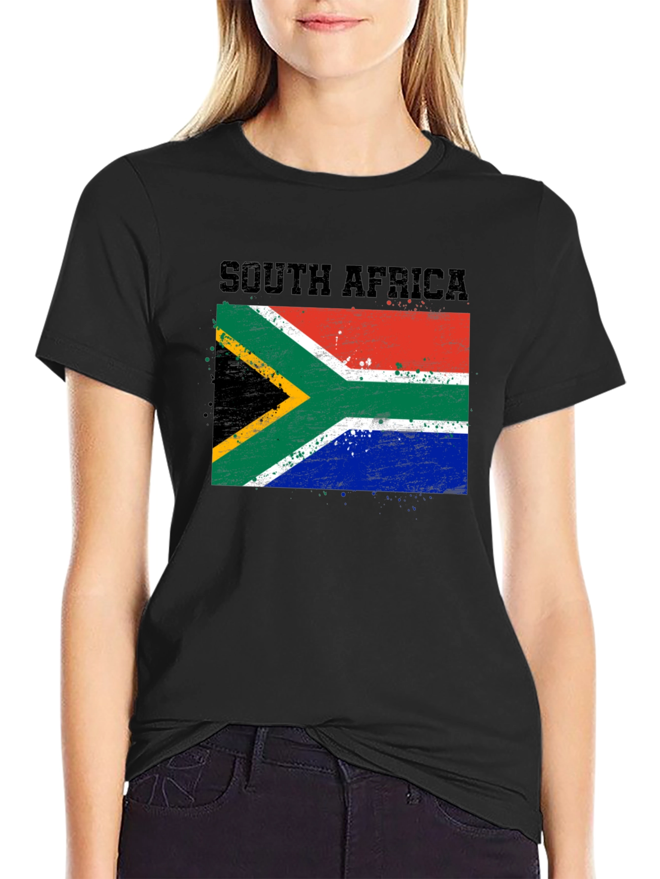 South Africa Flag T-Shirt - Distressed Graphic Tee