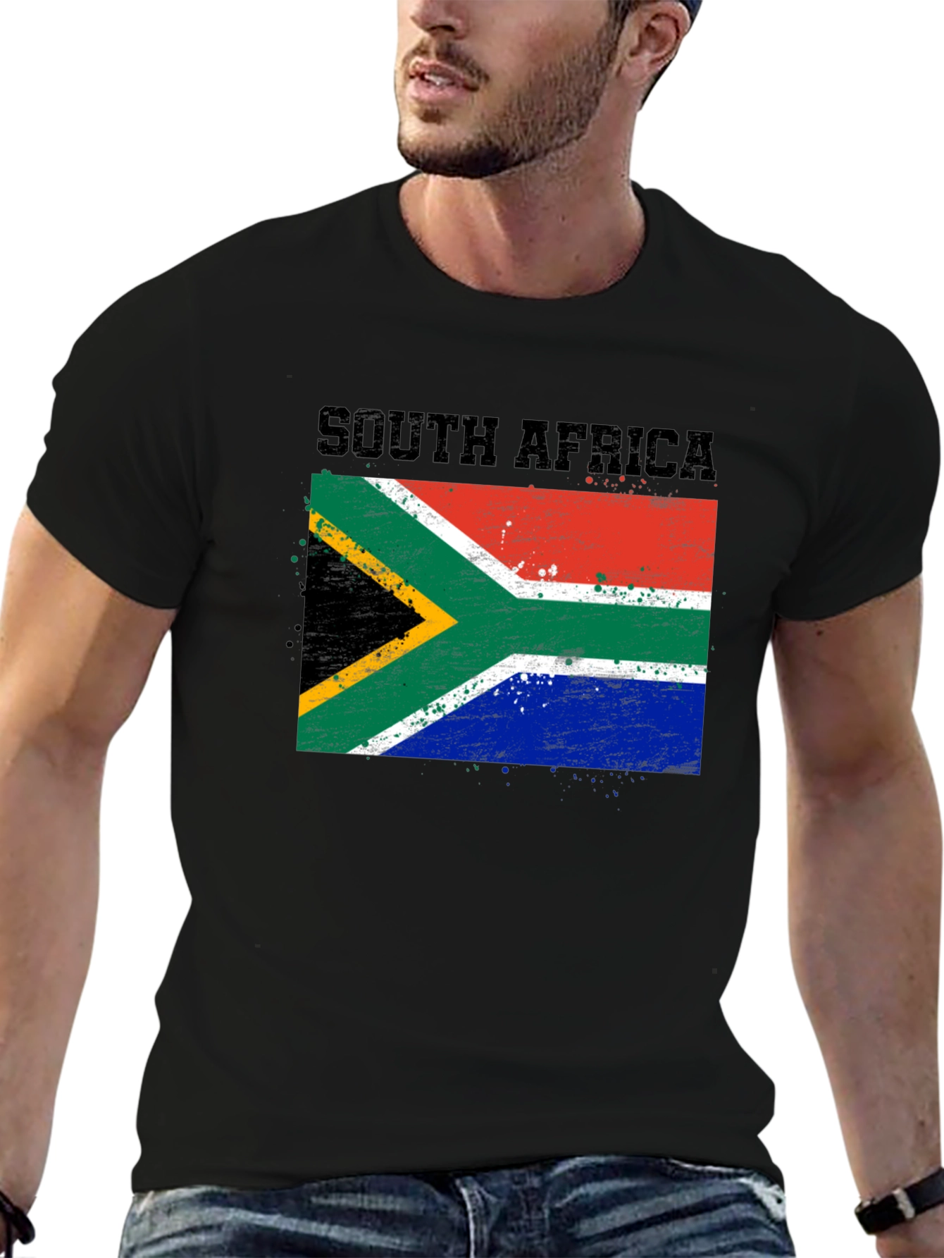 South Africa Flag T-Shirt - Distressed Graphic Tee