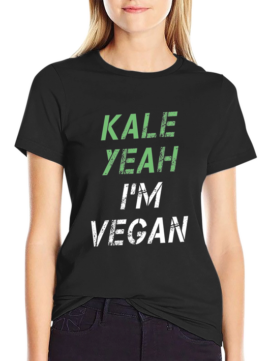 Kale Yeah Im Vegan Black T-Shirt
