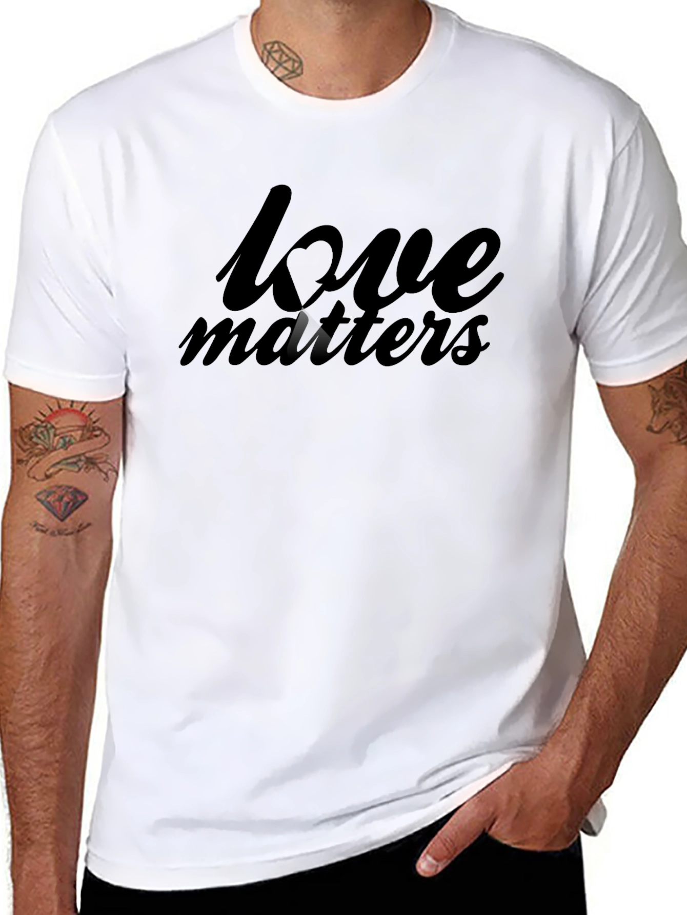 Love Matters Black T-Shirt