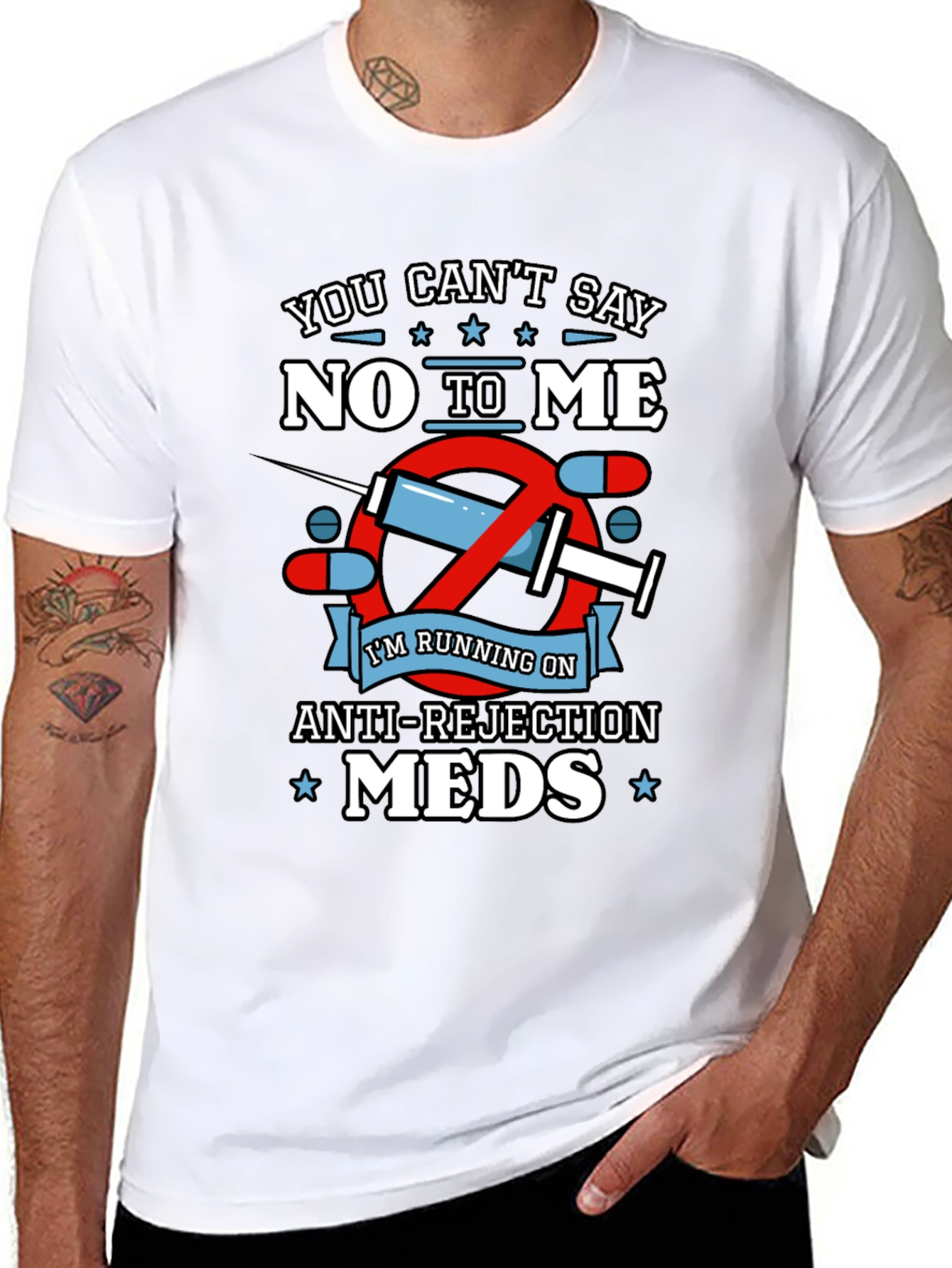 Anti-Rejection Meds T-Shirt - Funny Graphic Tee