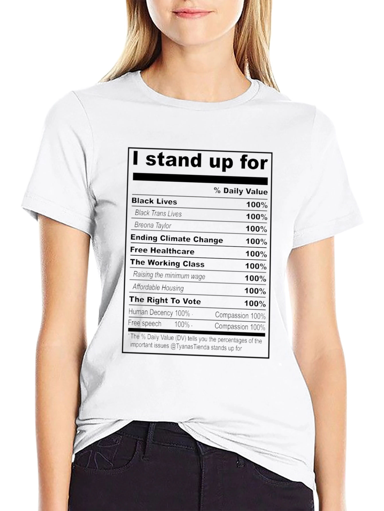 I Stand Up For Black T-Shirt