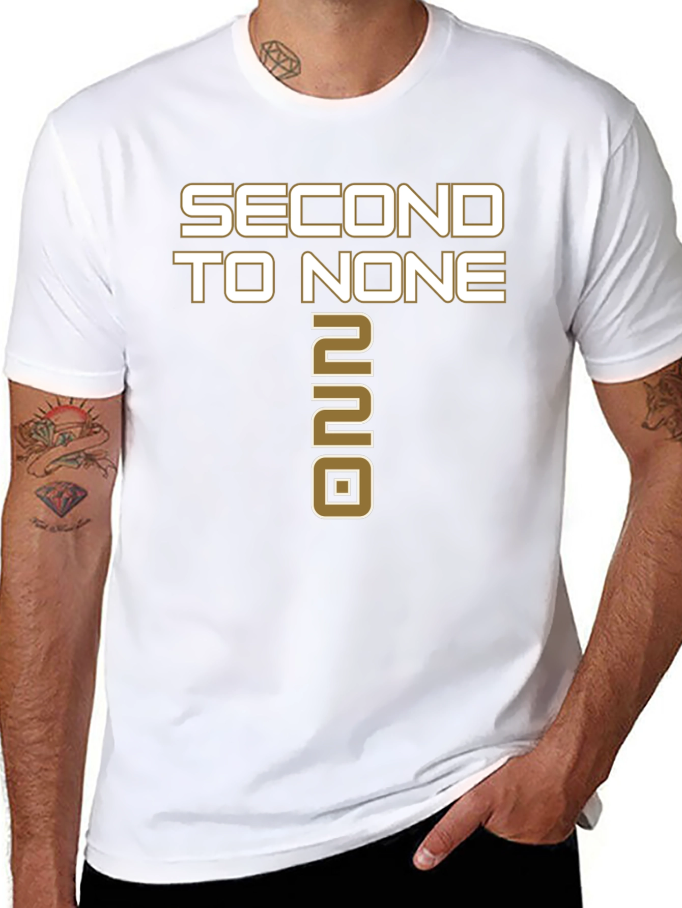 Second to None Black Graphic Tee