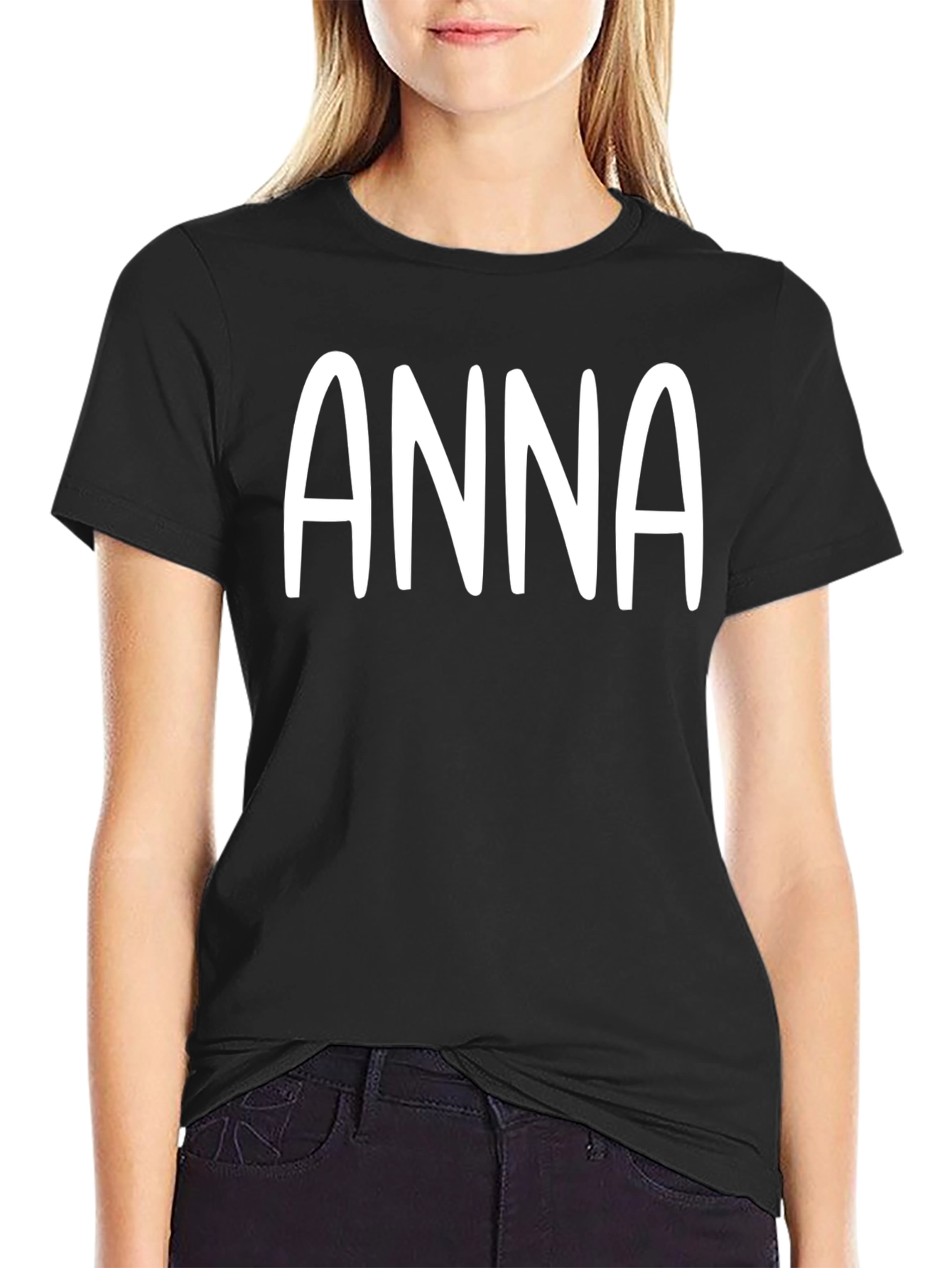 Personalized ANNA Black T-Shirt