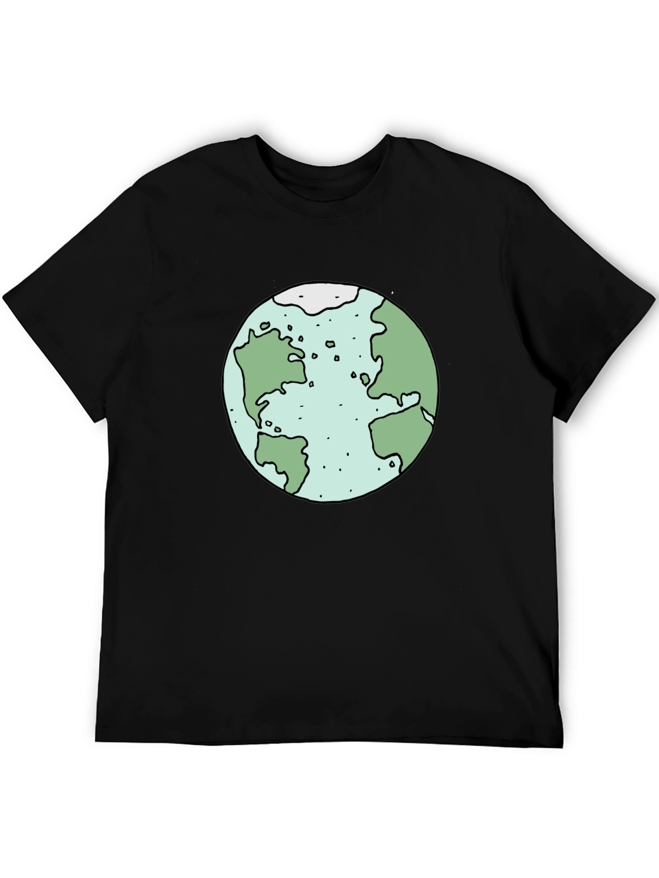 Earth Graphic Tee - Soft Cotton Black