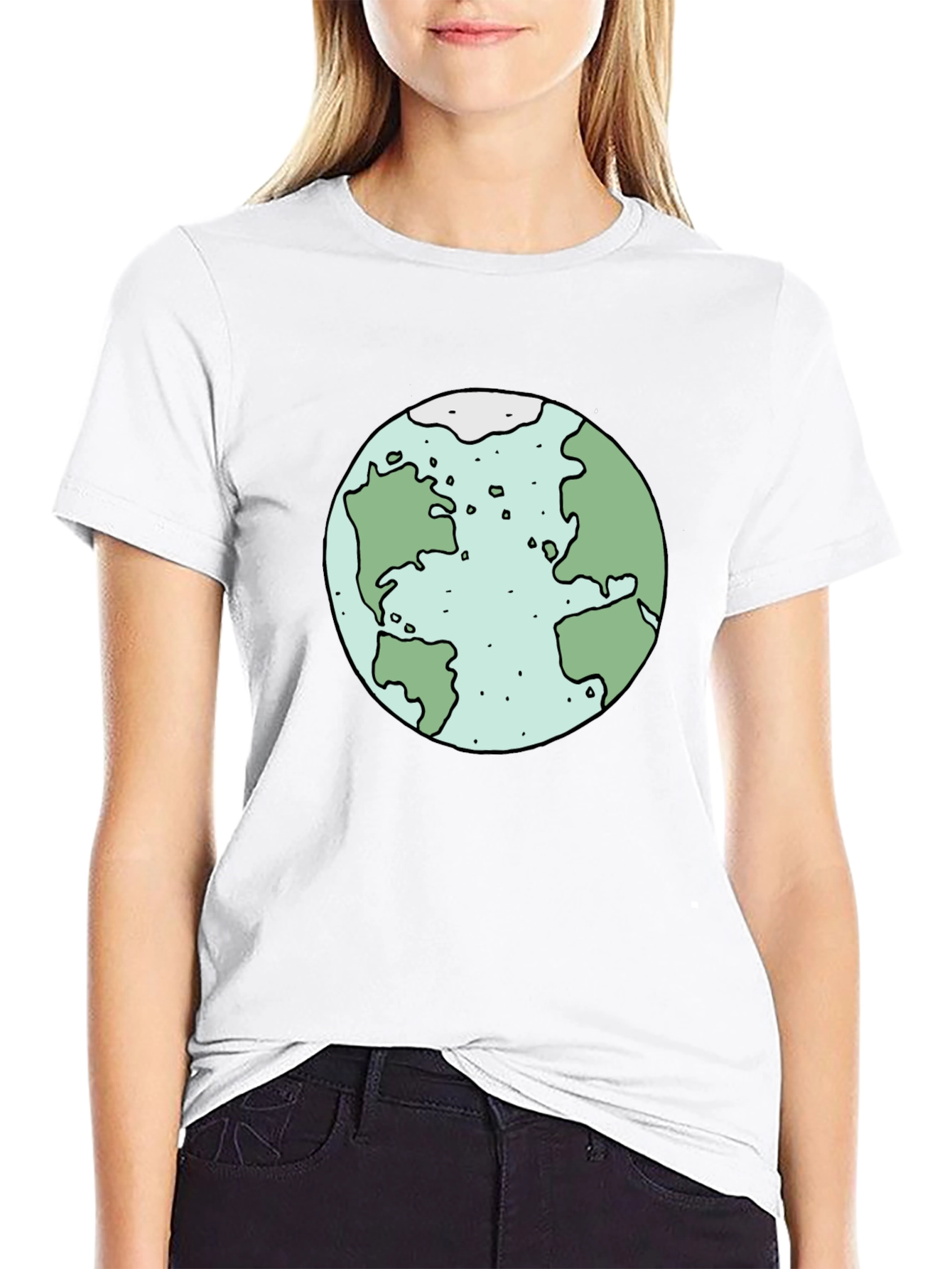 Earth Graphic Tee - Soft Cotton Black